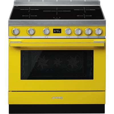 SMEG CPF9IPYW fornuis, Geel
