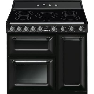 SMEG TR93IBL2 inductie fornuis zwart