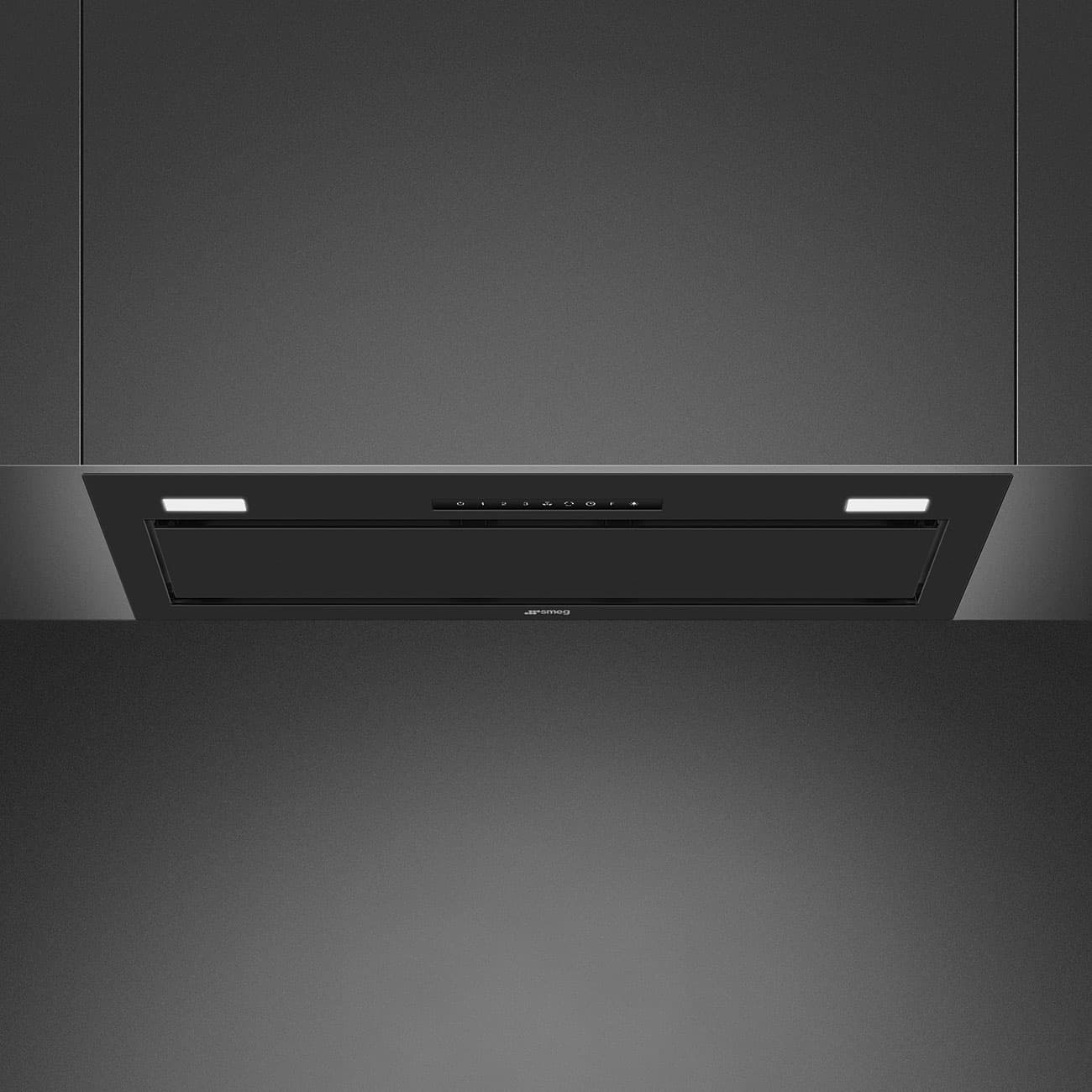SMEG KSG8P4MB inbouw afzuigkap, Mat zwart