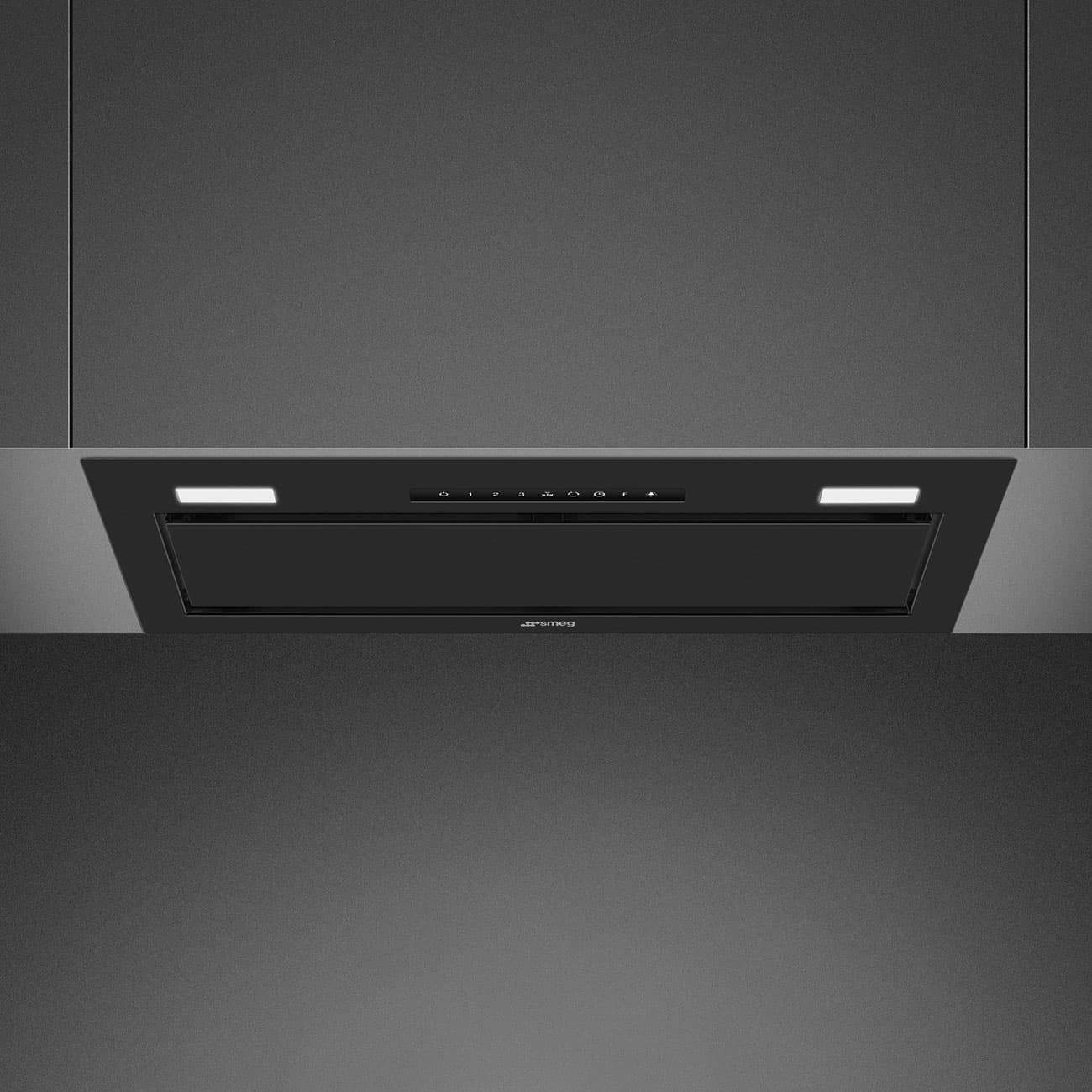 SMEG KSG6P4MB inbouw afzuigkap, Mat zwart