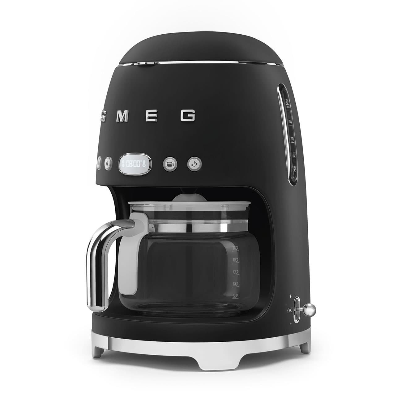 SMEG DCF02BLMEU filterkoffiemachine, Mat zwart (afbeelding 3 van 5)