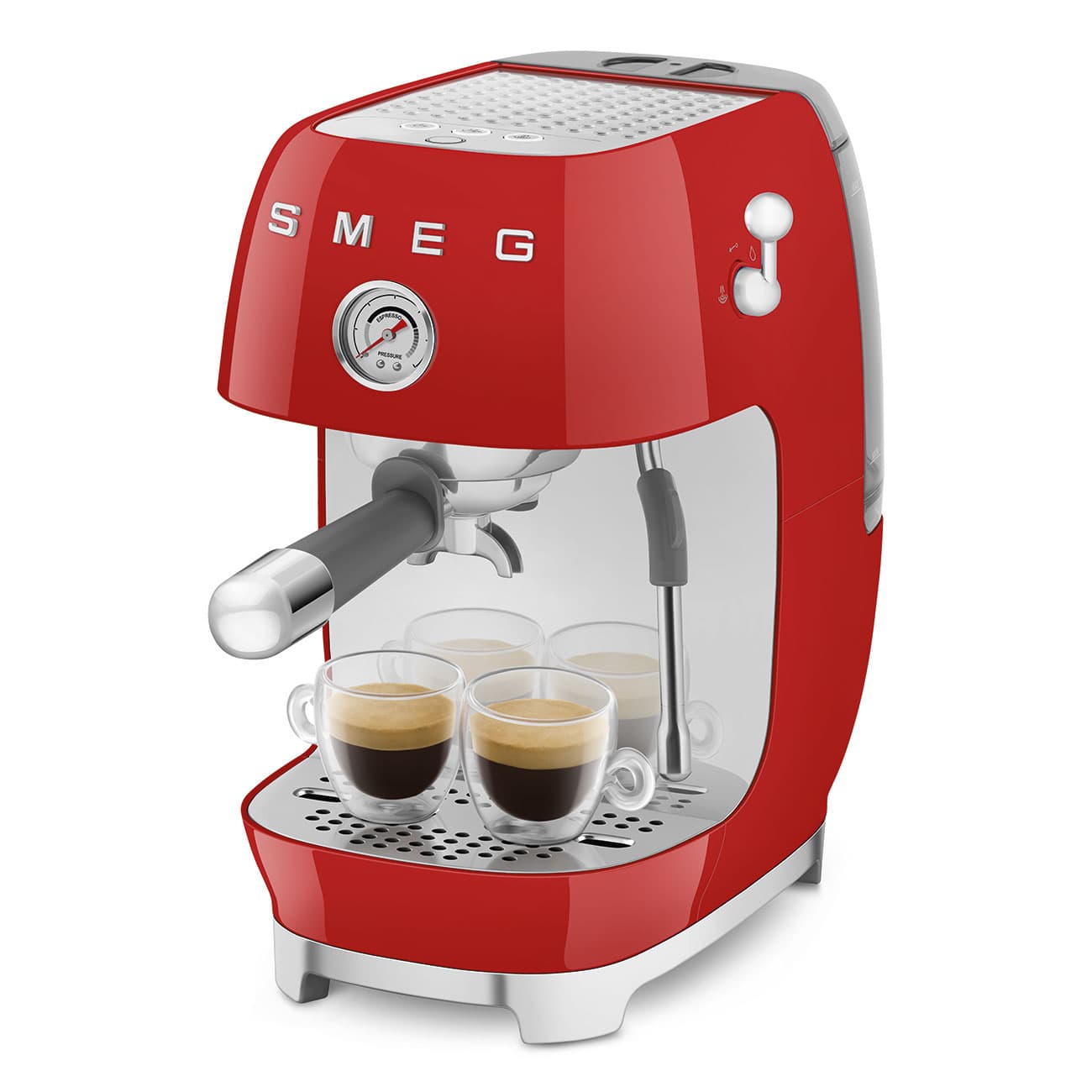 SMEG ECF03RDEU espressomachine, Rood (afbeelding 4 van 6)