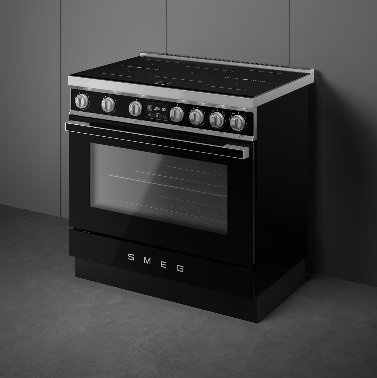 SMEG CPF90I1PBL2 fornuis, Zwart (afbeelding 3 van 9)