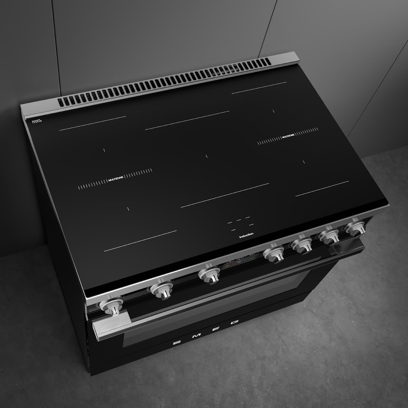 SMEG CPF90I1PBL2 fornuis, Zwart (afbeelding 6 van 9)