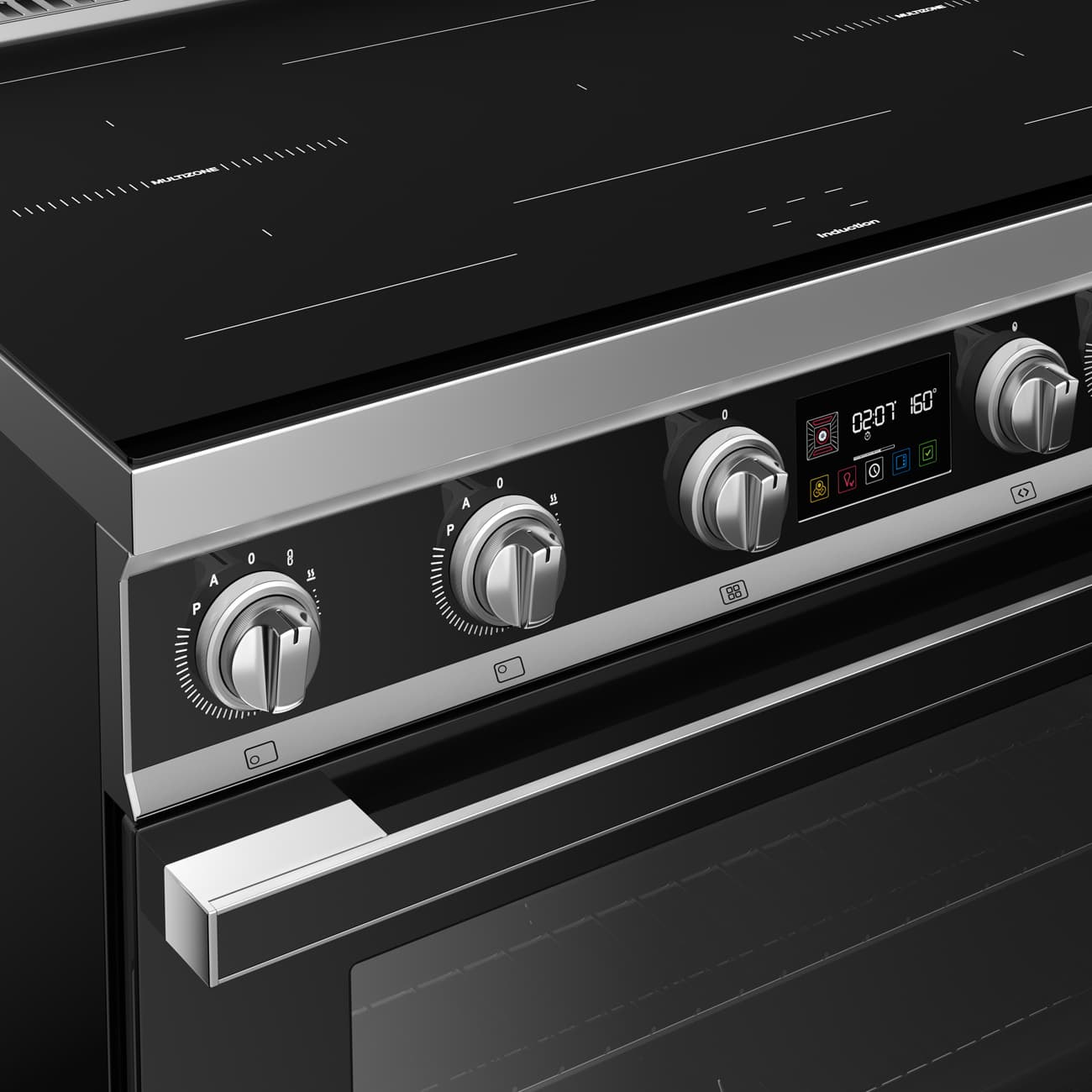 SMEG CPF90I1PBL2 fornuis, Zwart (afbeelding 7 van 9)