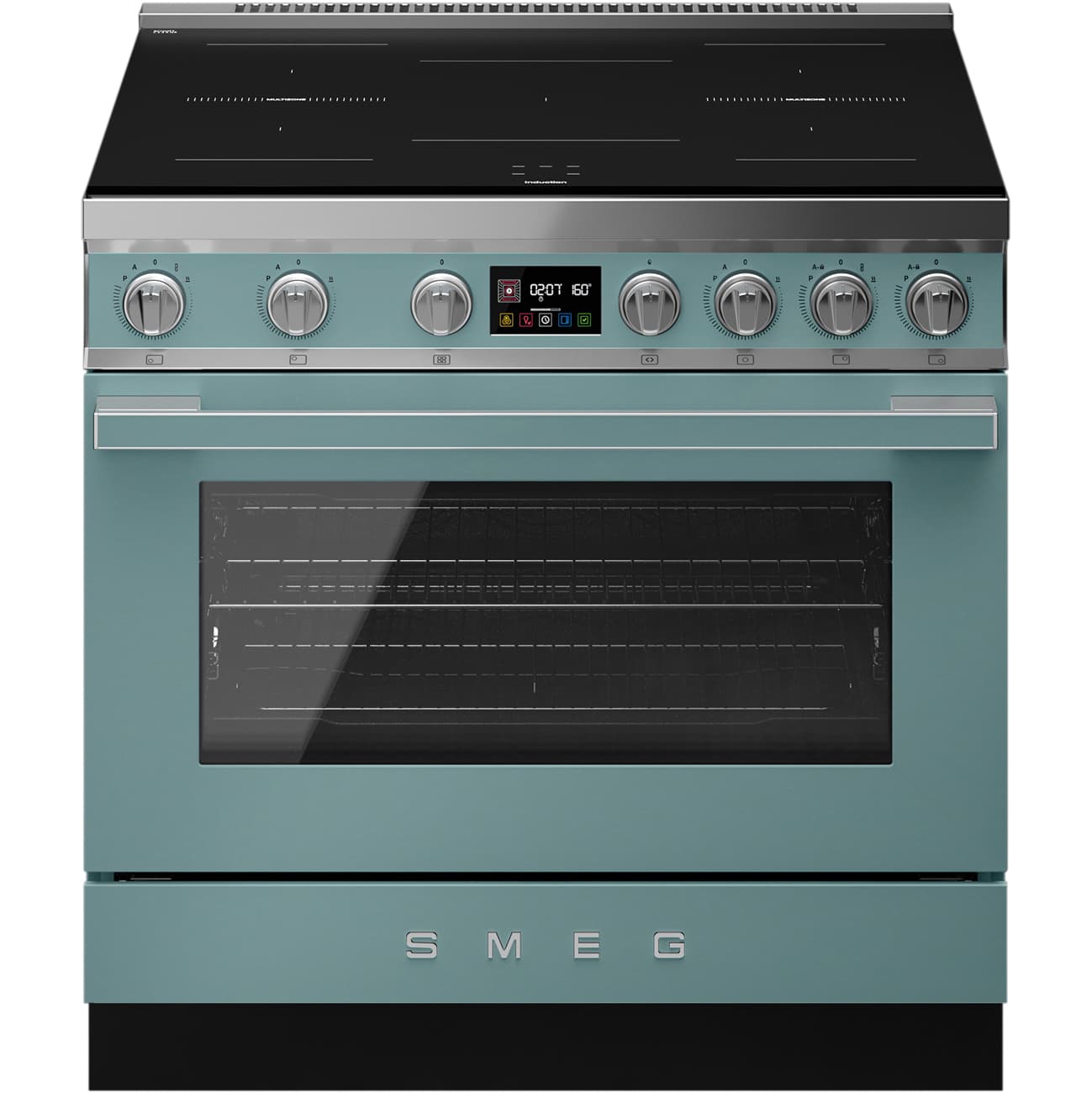 SMEG CPF90I1PEG2 fornuis, Emerald green