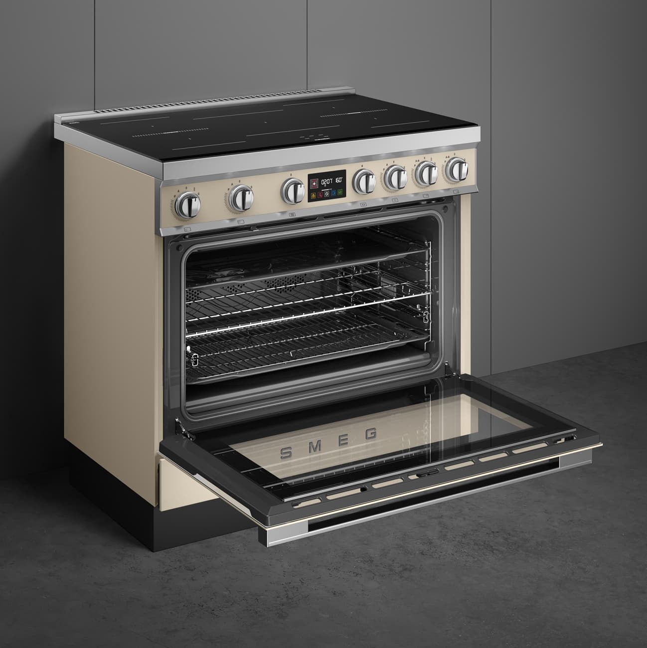 SMEG CPF90I1PML2 fornuis, Moonlight (afbeelding 5 van 9)