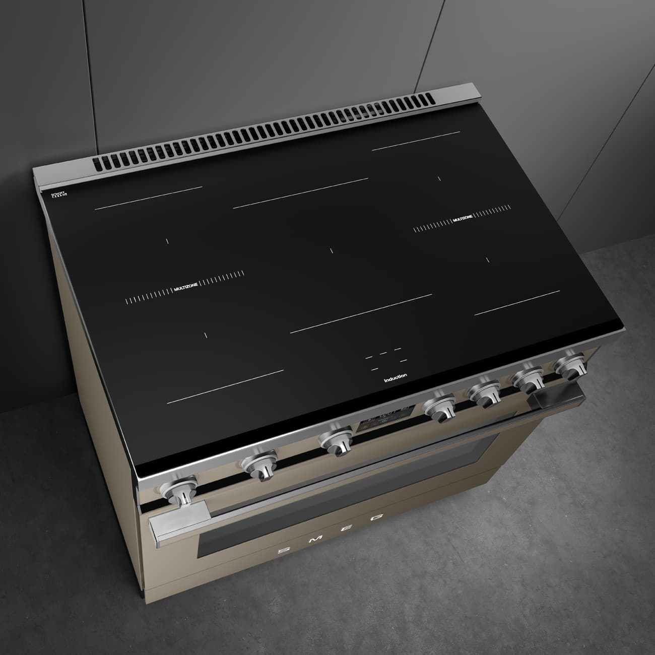 SMEG CPF90I1PML2 fornuis, Moonlight (afbeelding 6 van 9)
