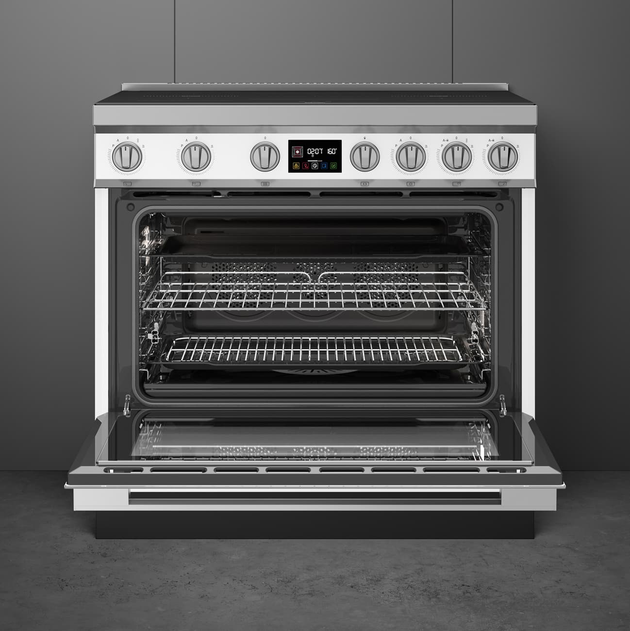 SMEG CPF90I1PWH2 fornuis, Wit (afbeelding 4 van 9)