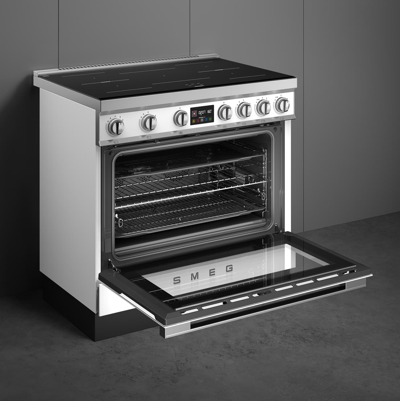 SMEG CPF90I1PWH2 fornuis, Wit (afbeelding 5 van 9)