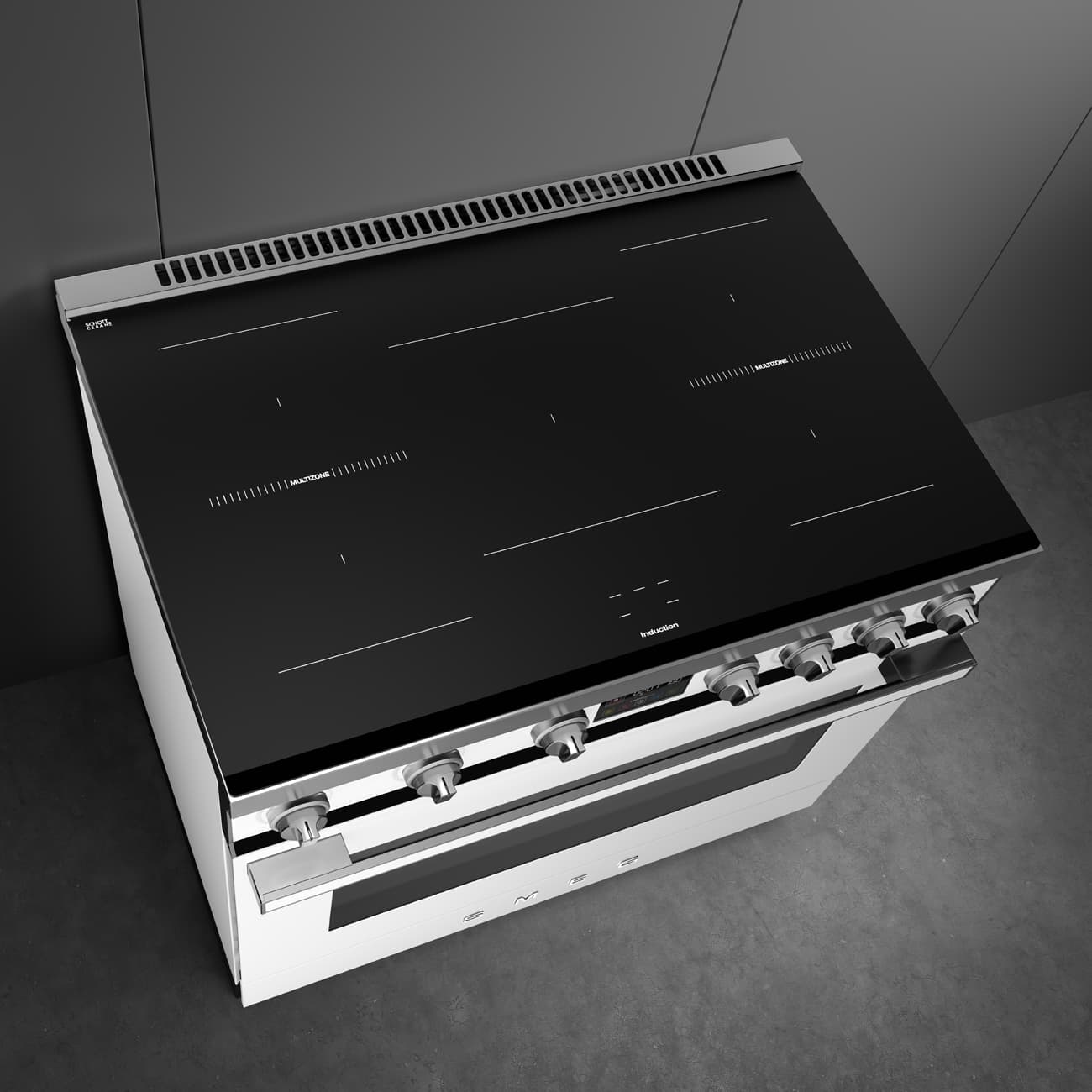 SMEG CPF90I1PWH2 fornuis, Wit (afbeelding 6 van 9)