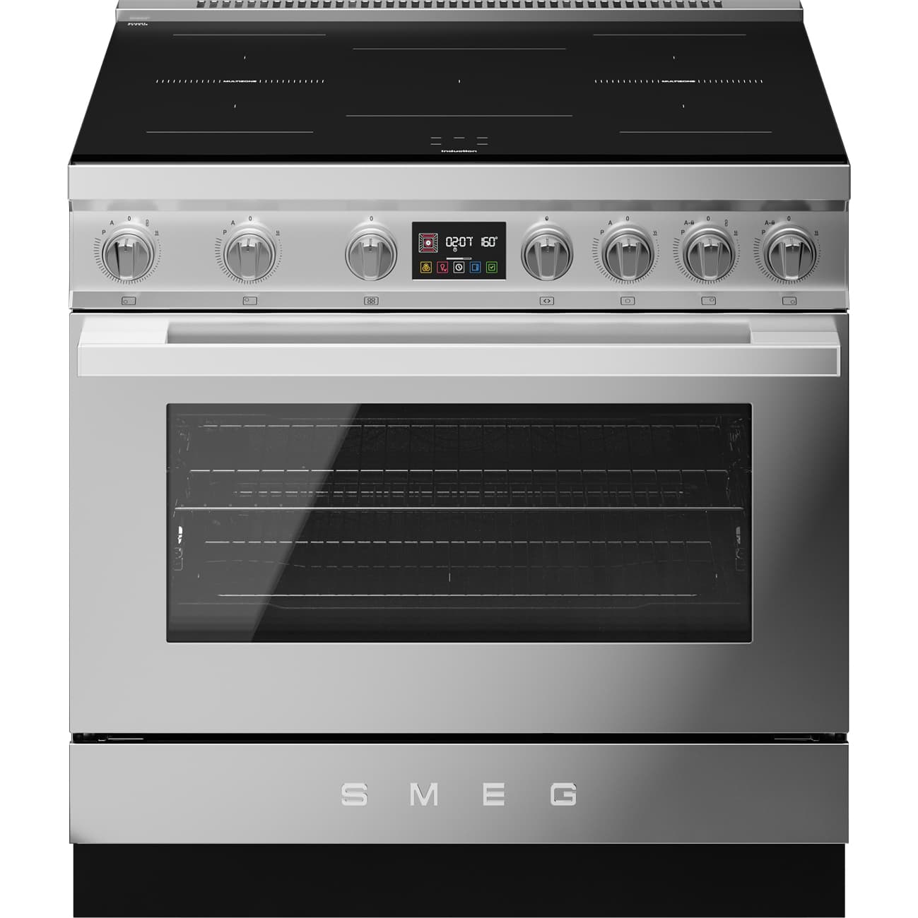 SMEG CPF90I1PX2 fornuis, Rvs (afbeelding 1 van 9)