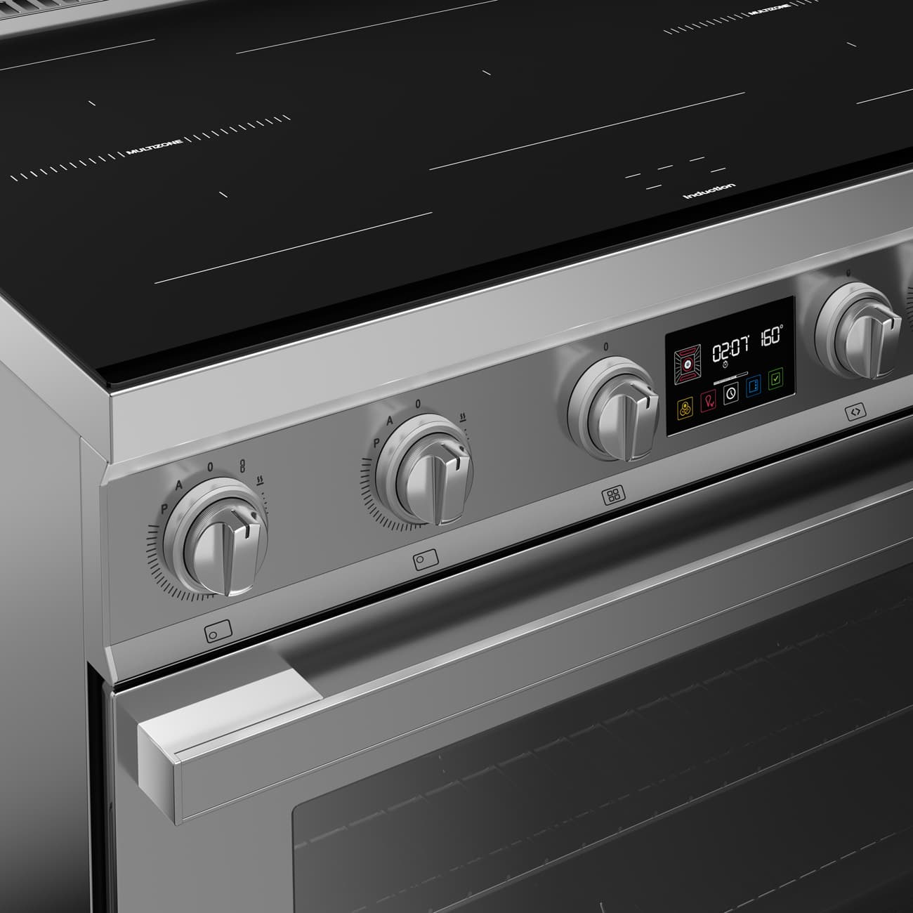 SMEG CPF90I1PX2 fornuis, Rvs (afbeelding 7 van 9)