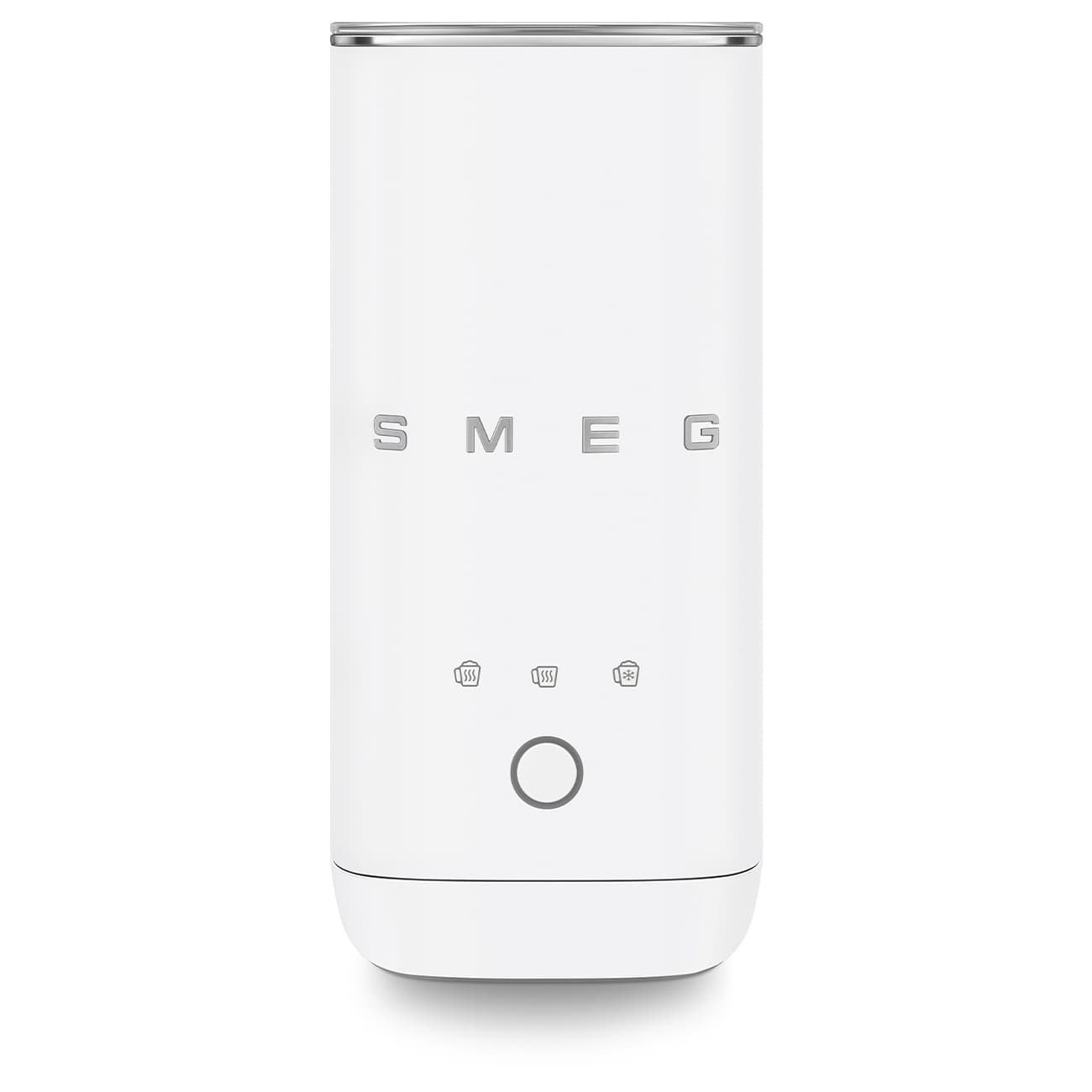 SMEG MFF02WHMEU melkopschuimer, Mat wit (afbeelding 1 van 7)