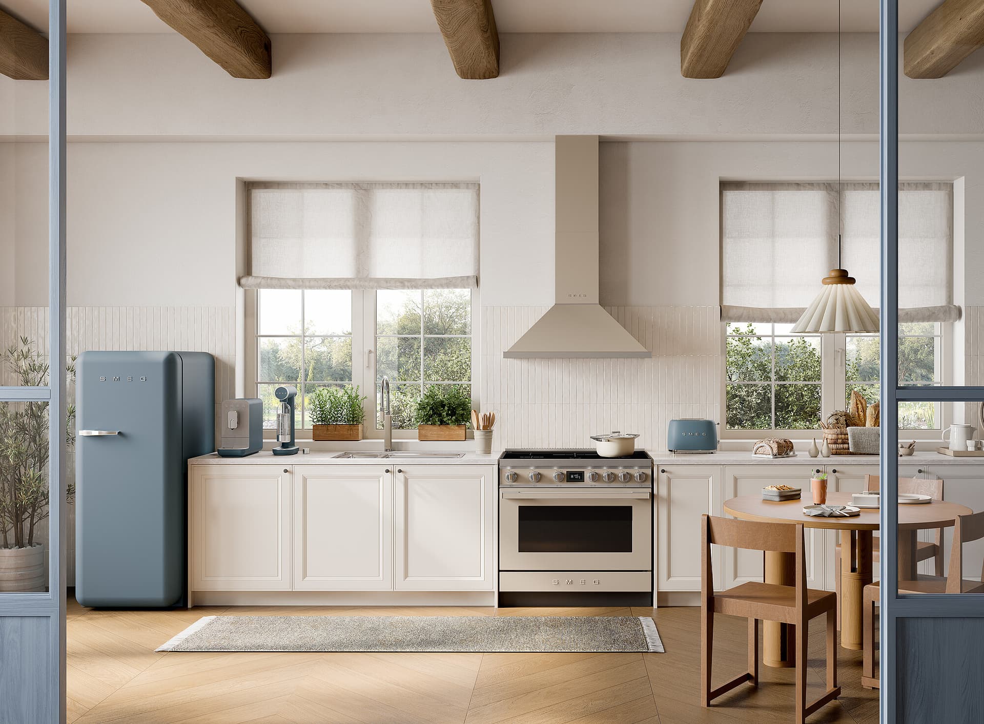 SMEG CPF90I1PML2 fornuis, Moonlight (afbeelding 2 van 9)