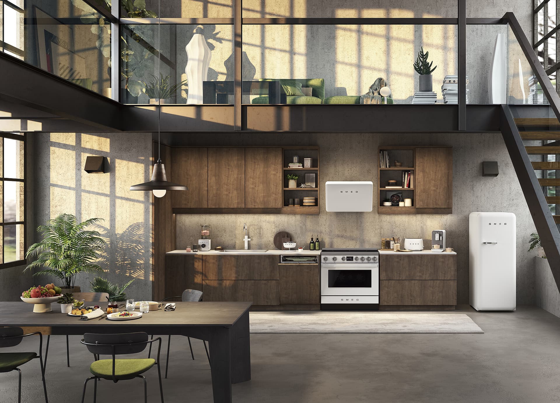 SMEG CPF90I1PWH2 fornuis, Wit (afbeelding 2 van 9)