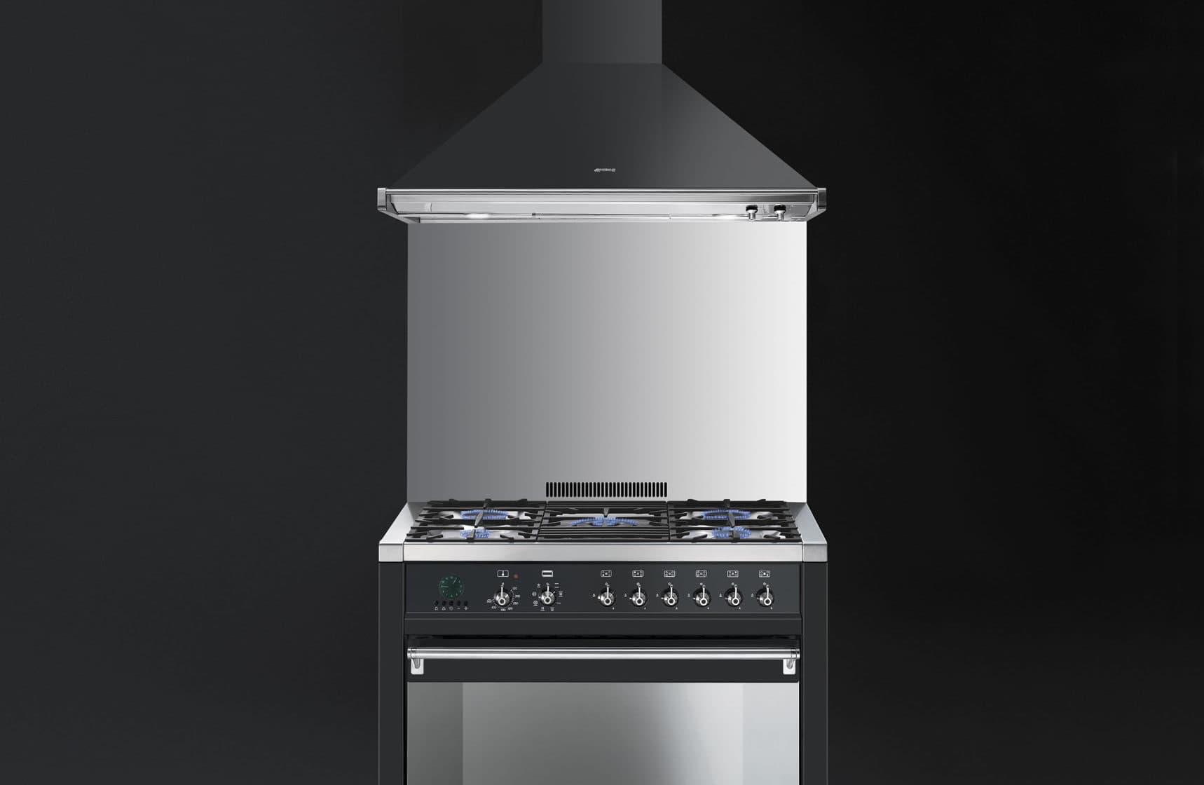 SMEG KD90HAE wand afzuigkap, Antraciet (afbeelding 2 van 4)