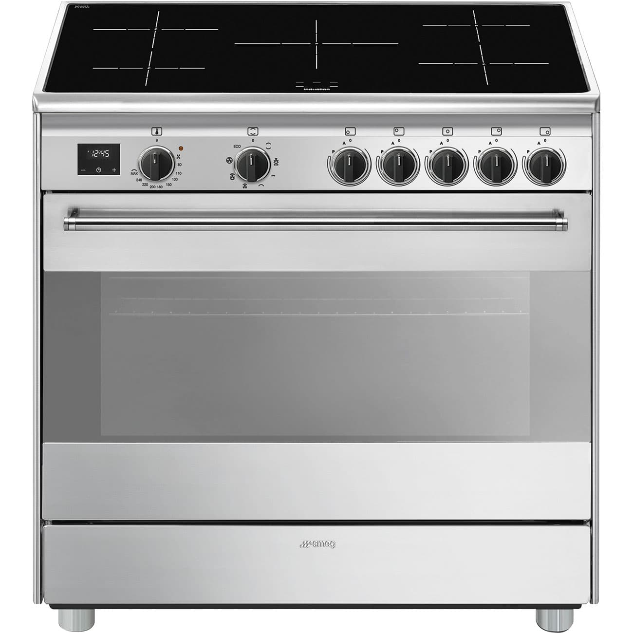 SMEG BG91IX2 fornuis, Rvs