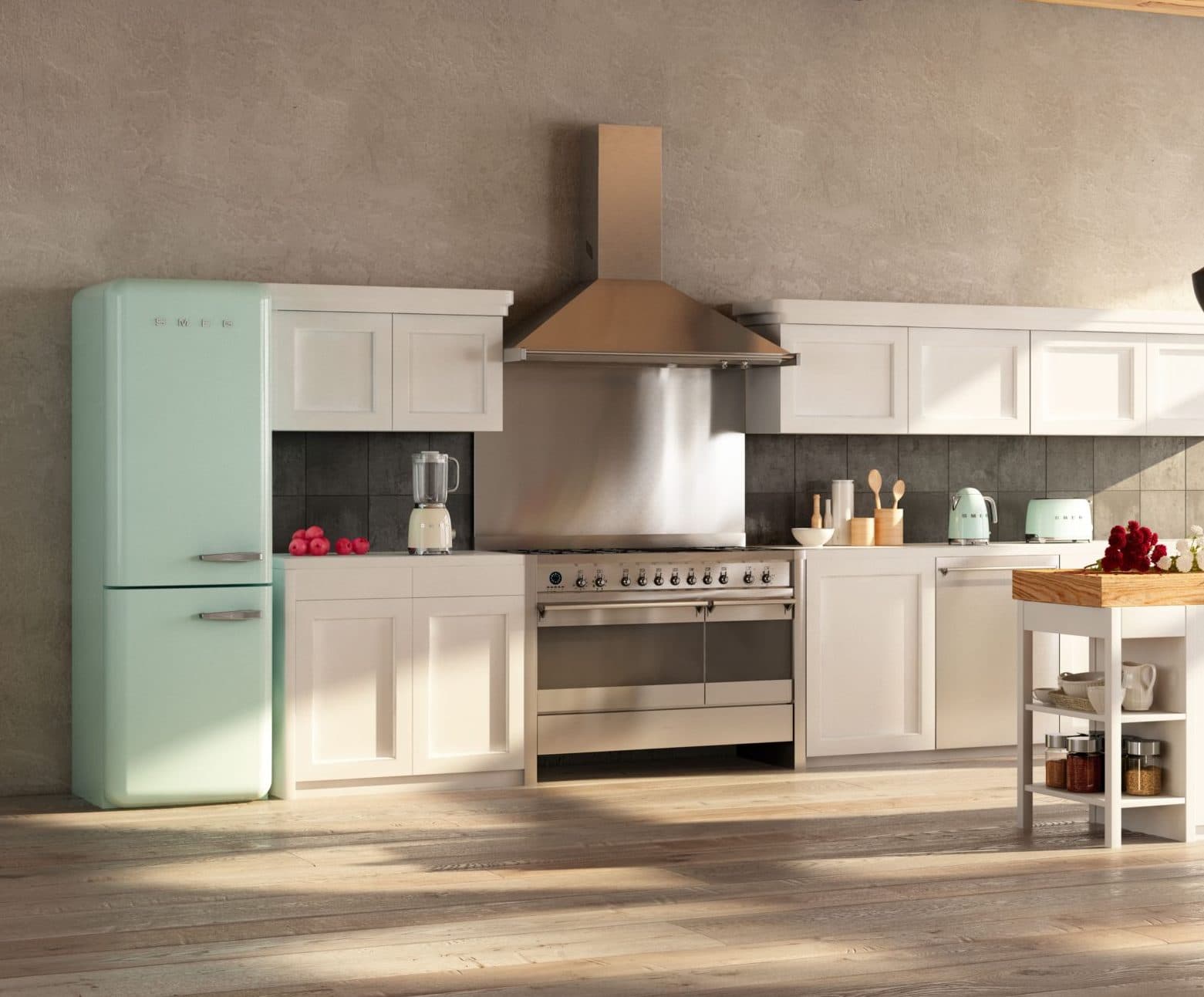 SMEG KD100HXE wand afzuigkap, Rvs (afbeelding 2 van 5)