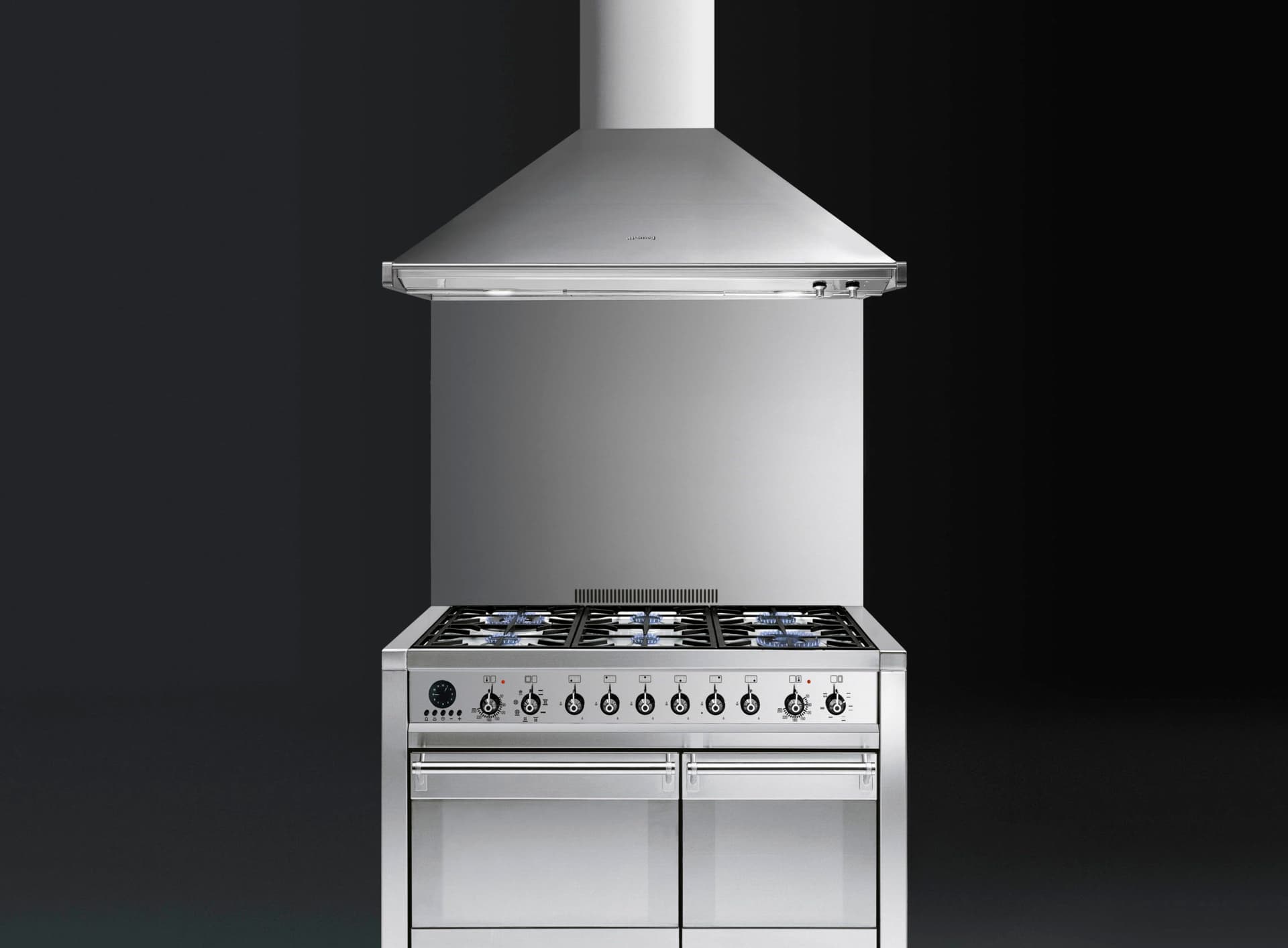 SMEG KD100HXE wand afzuigkap, Rvs (afbeelding 3 van 5)