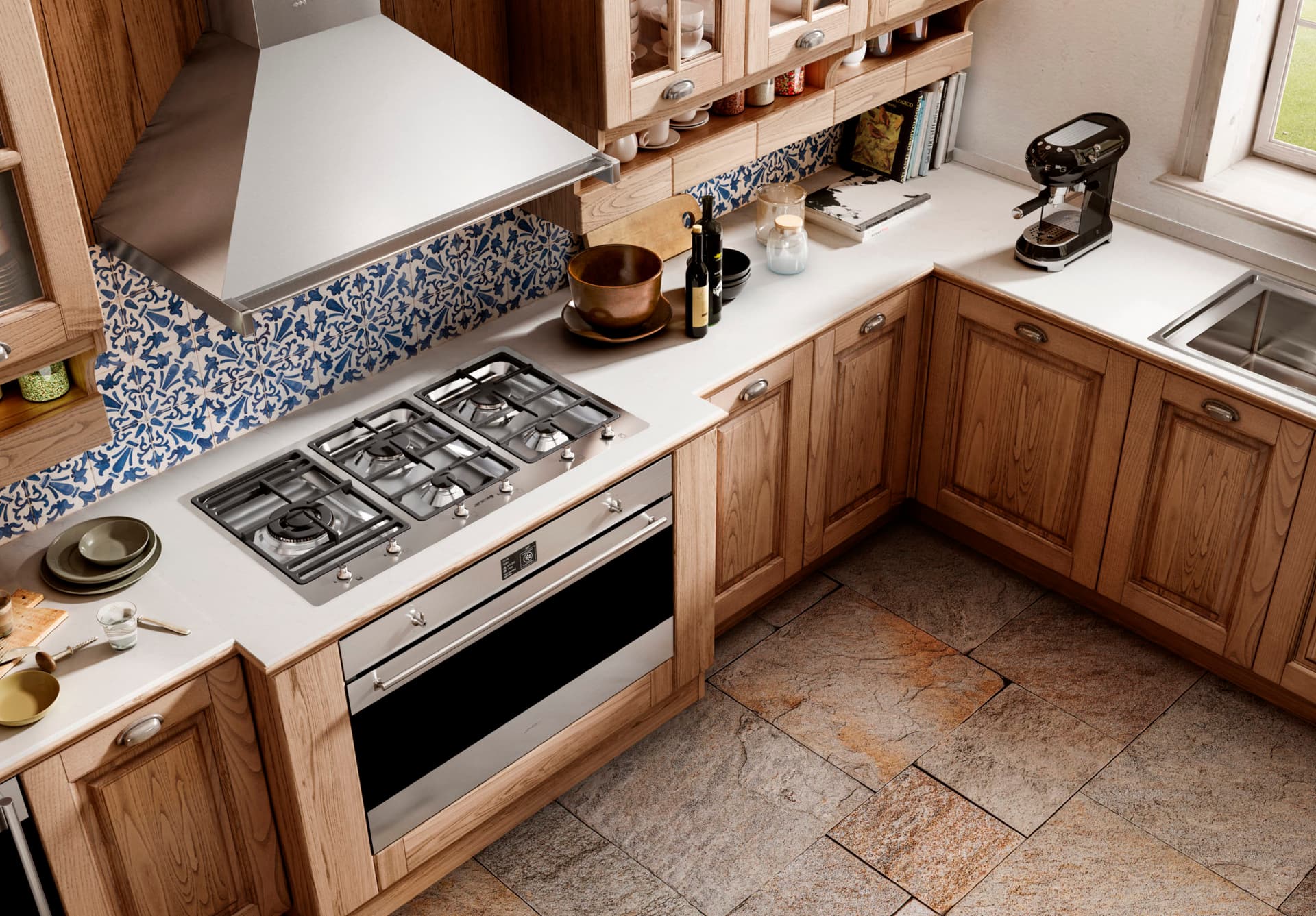 SMEG KD90HXE wand afzuigkap, Rvs (afbeelding 3 van 5)