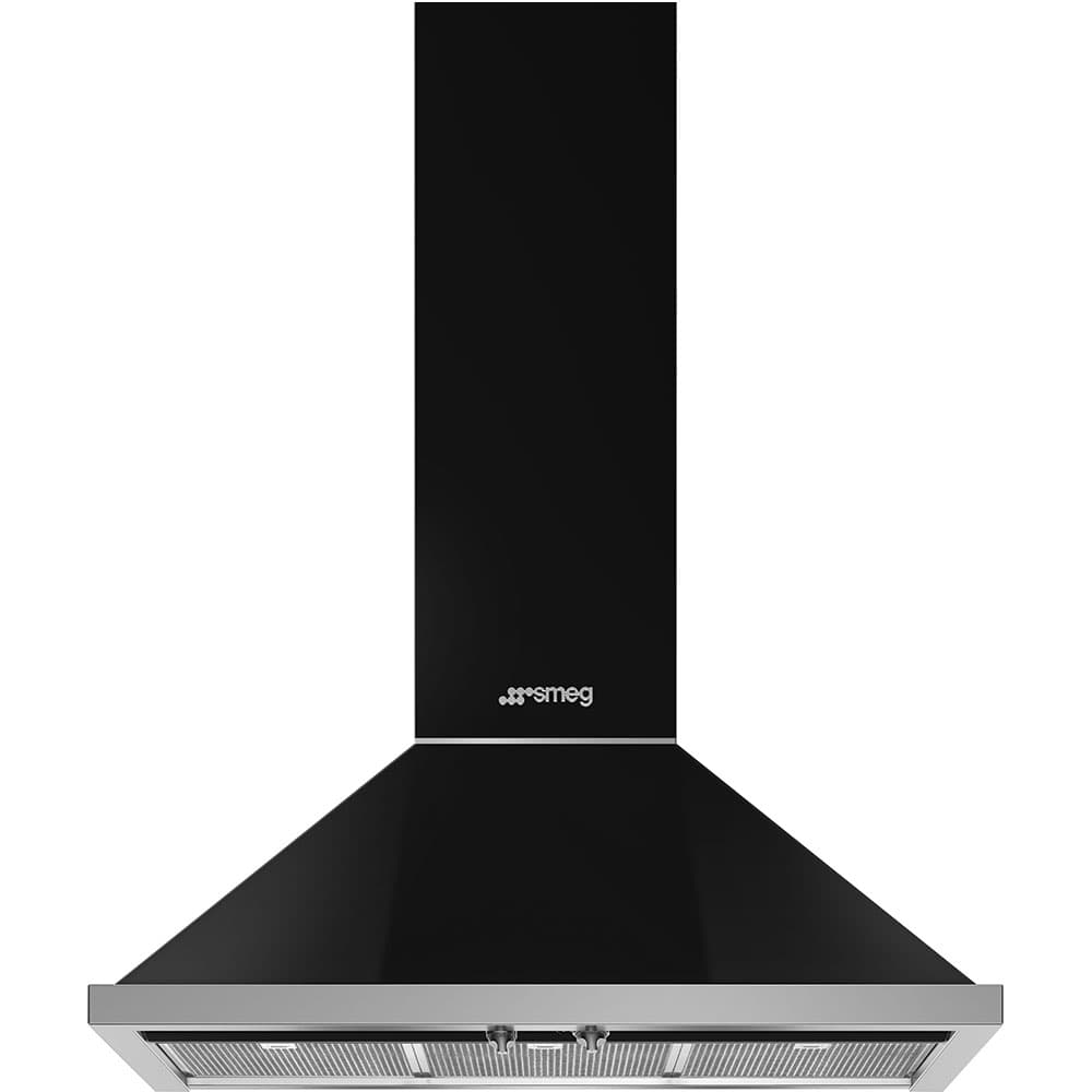 SMEG KPF9BL wand afzuigkap, Zwart