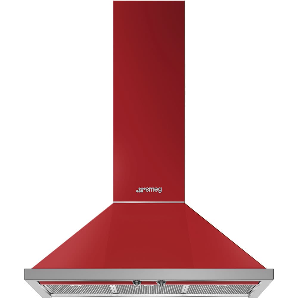 SMEG KPF9RD wand afzuigkap, Rood (afbeelding 1 van 5)