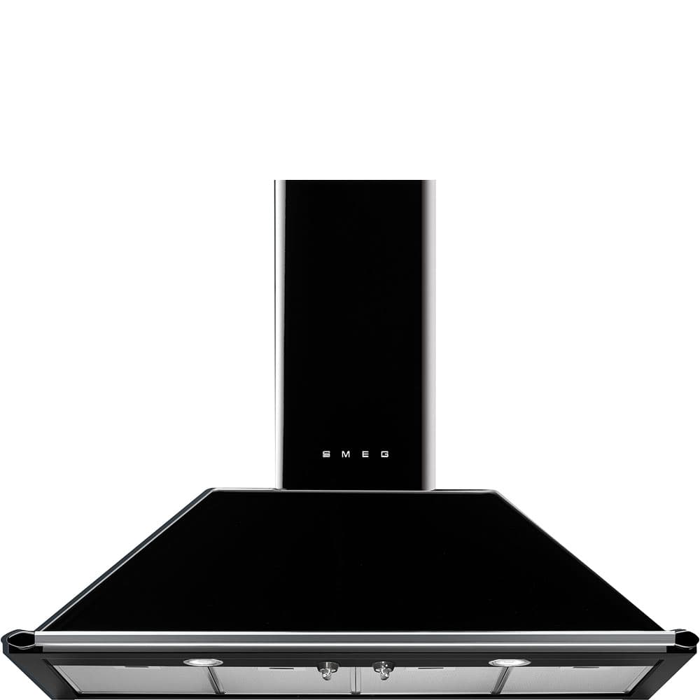 SMEG KT110BLE wand afzuigkap, Zwart