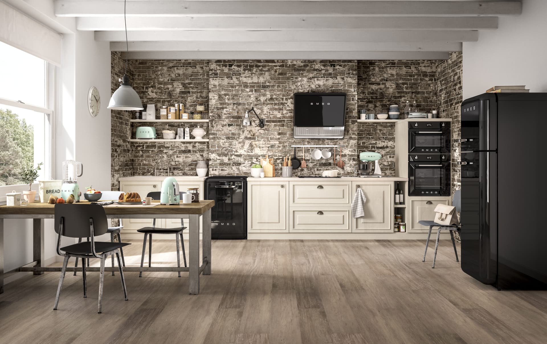 SMEG SO4902M1N combi-magnetron oven, Zwart (afbeelding 3 van 6)