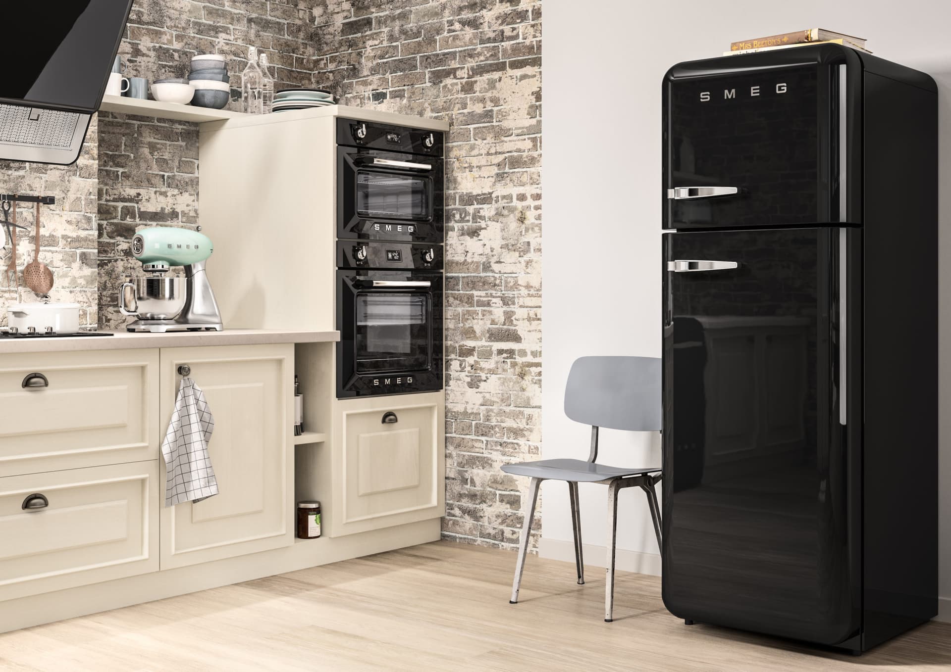 SMEG SO4902M1N combi-magnetron oven, Zwart (afbeelding 2 van 6)