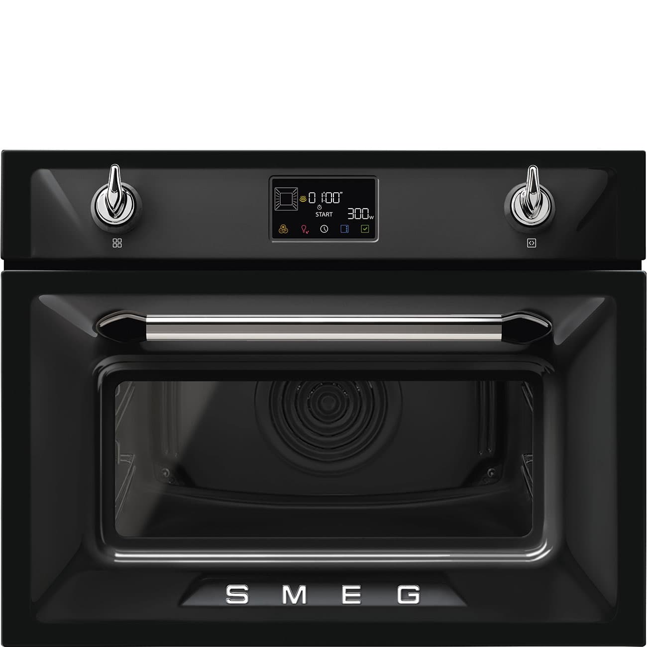 SMEG SO4902M1N combi-magnetron oven, Zwart