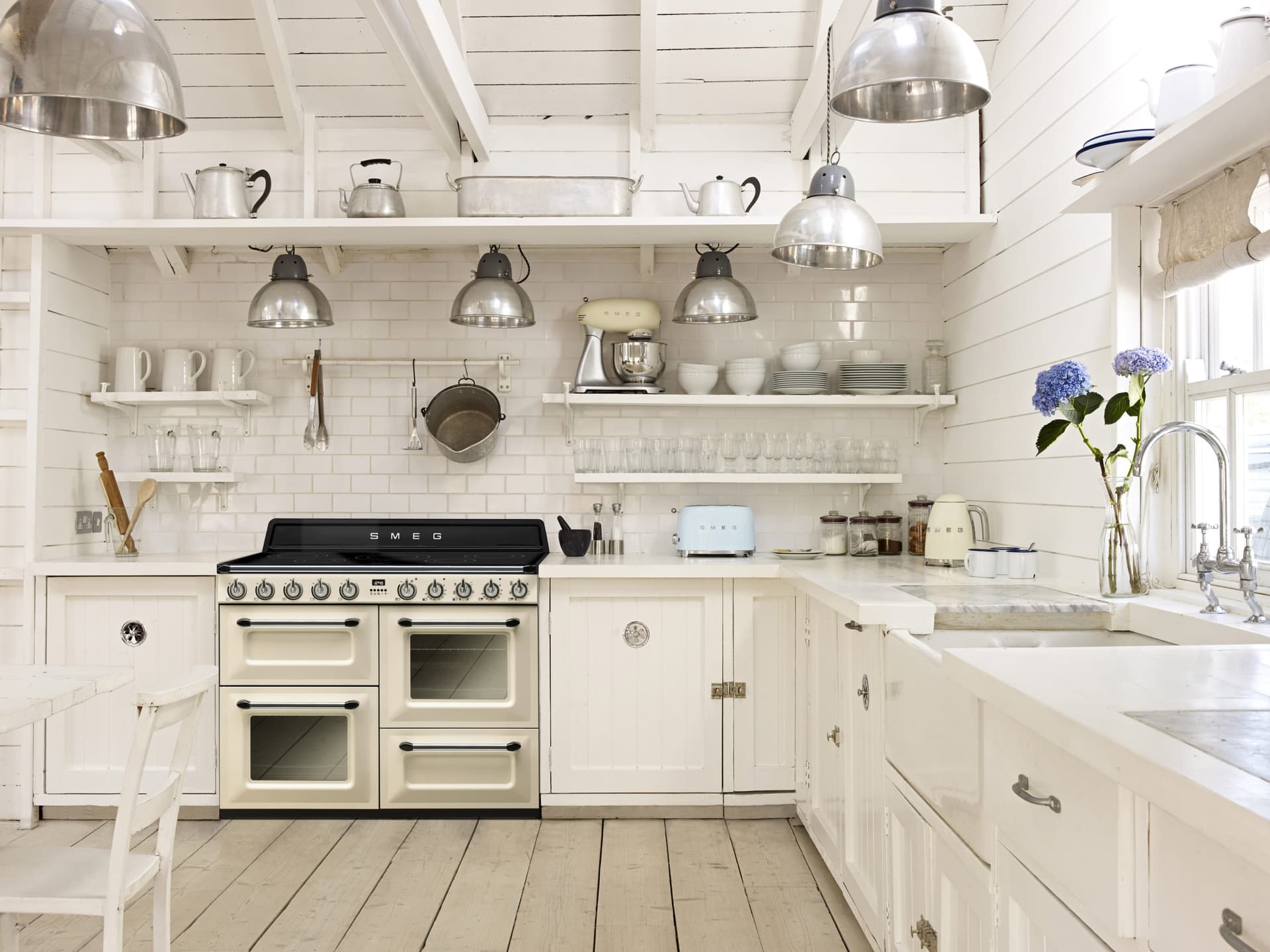 SMEG TR4110IP2 inductie fornuis crème (afbeelding 2 van 5)