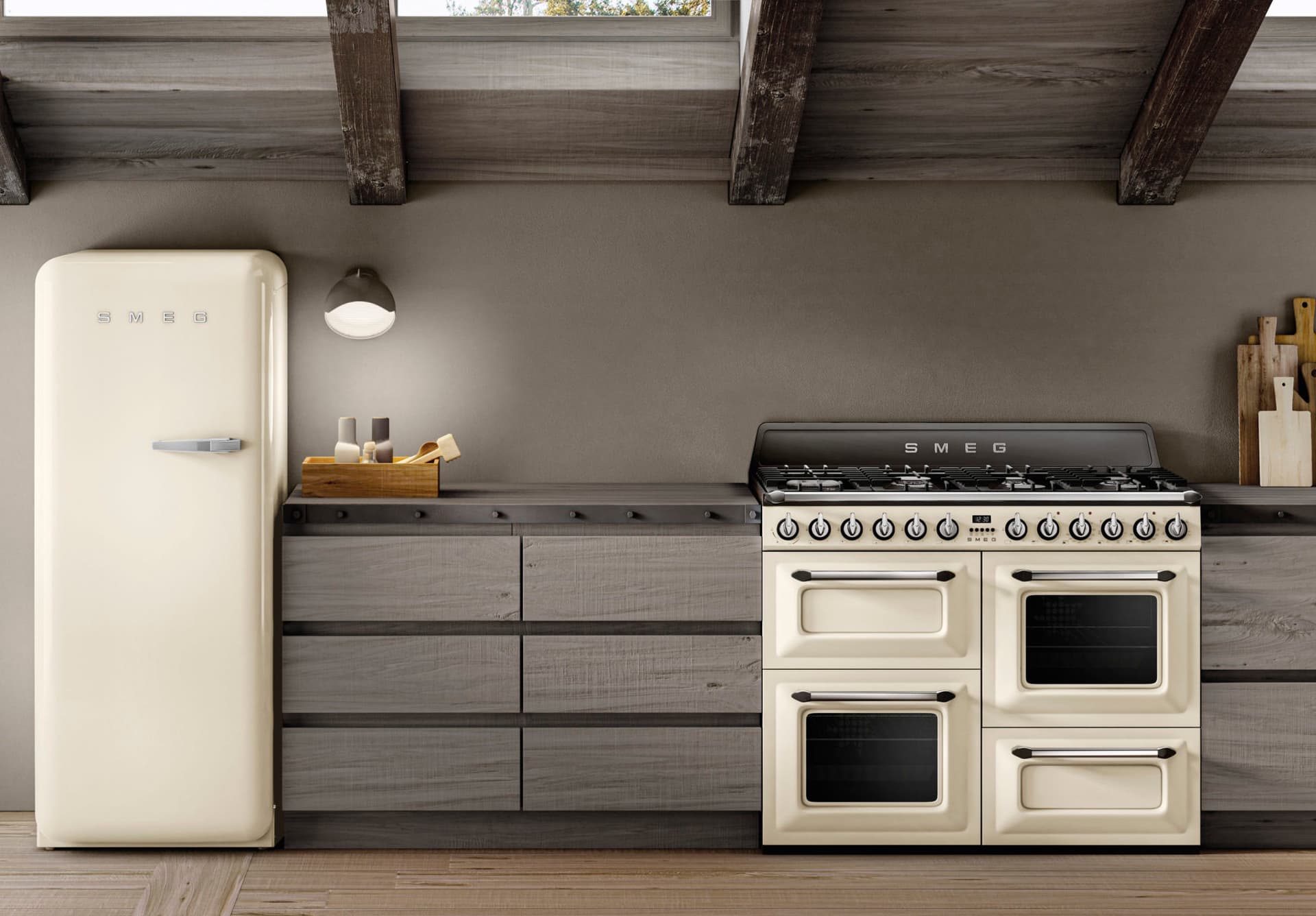 SMEG TR4110IP2 inductie fornuis crème (afbeelding 3 van 5)
