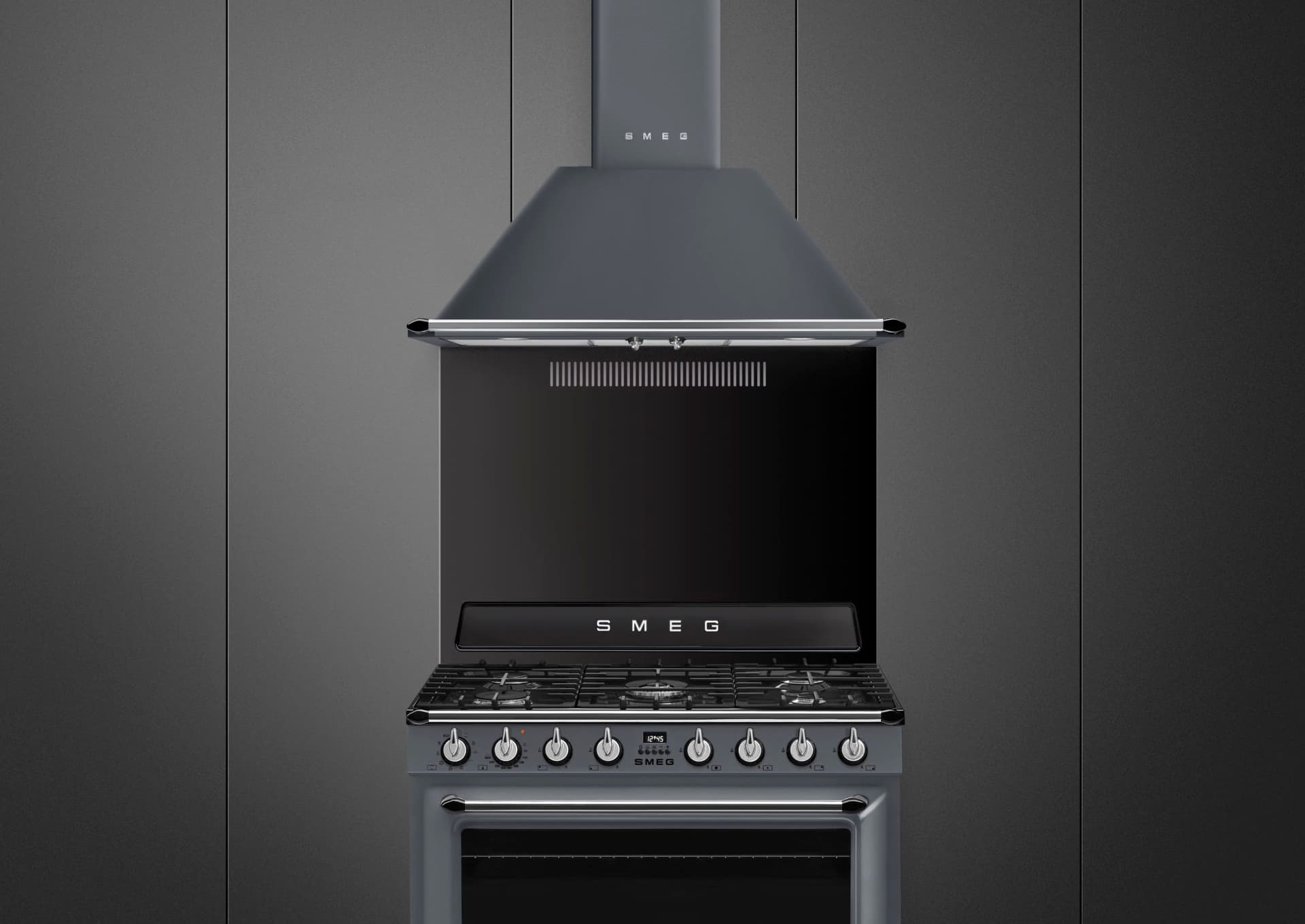 SMEG KT90GRE wand afzuigkap, Rvs (afbeelding 4 van 5)