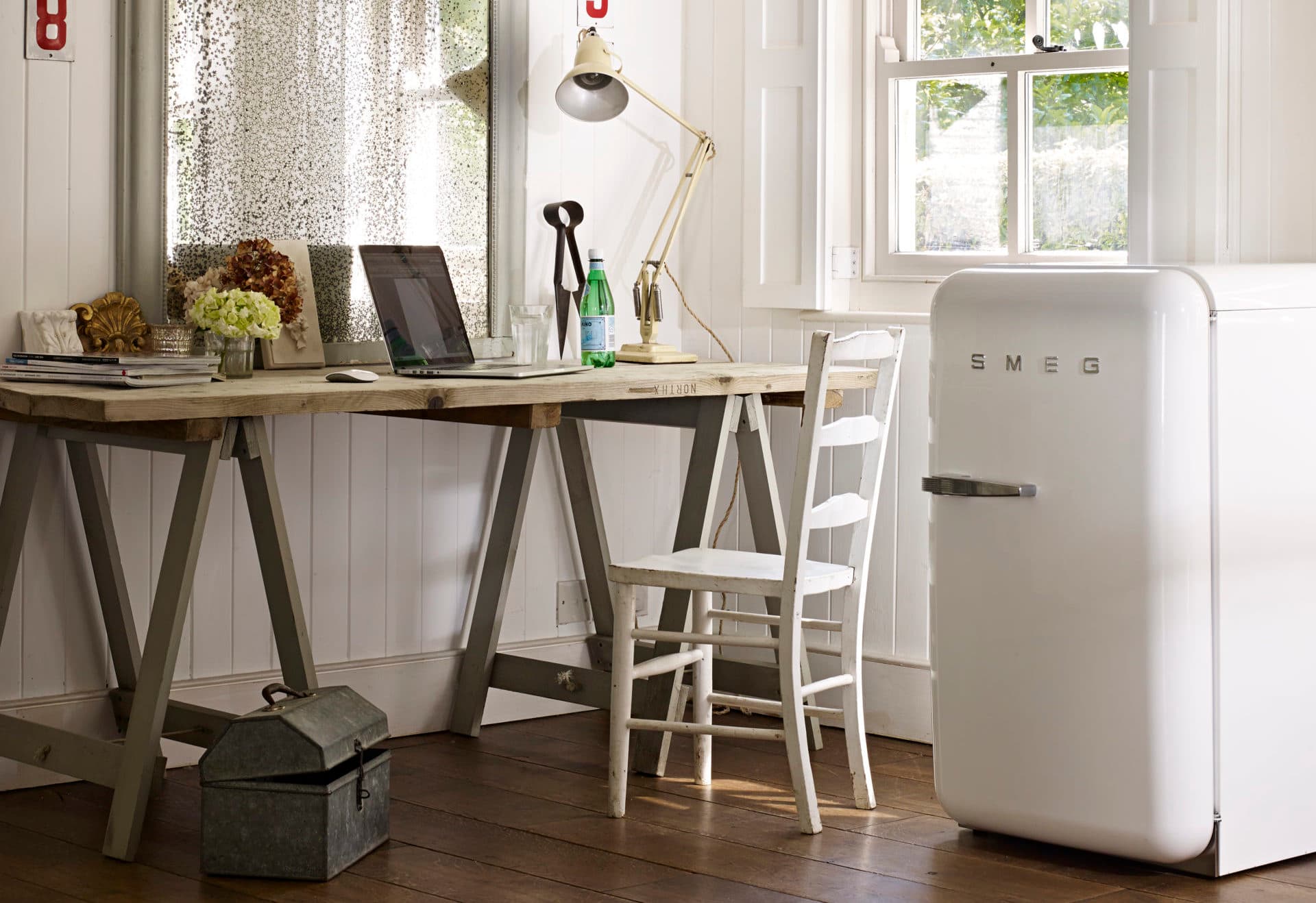 SMEG FAB10HRWH6 retro koelkast, Wit (afbeelding 3 van 4)