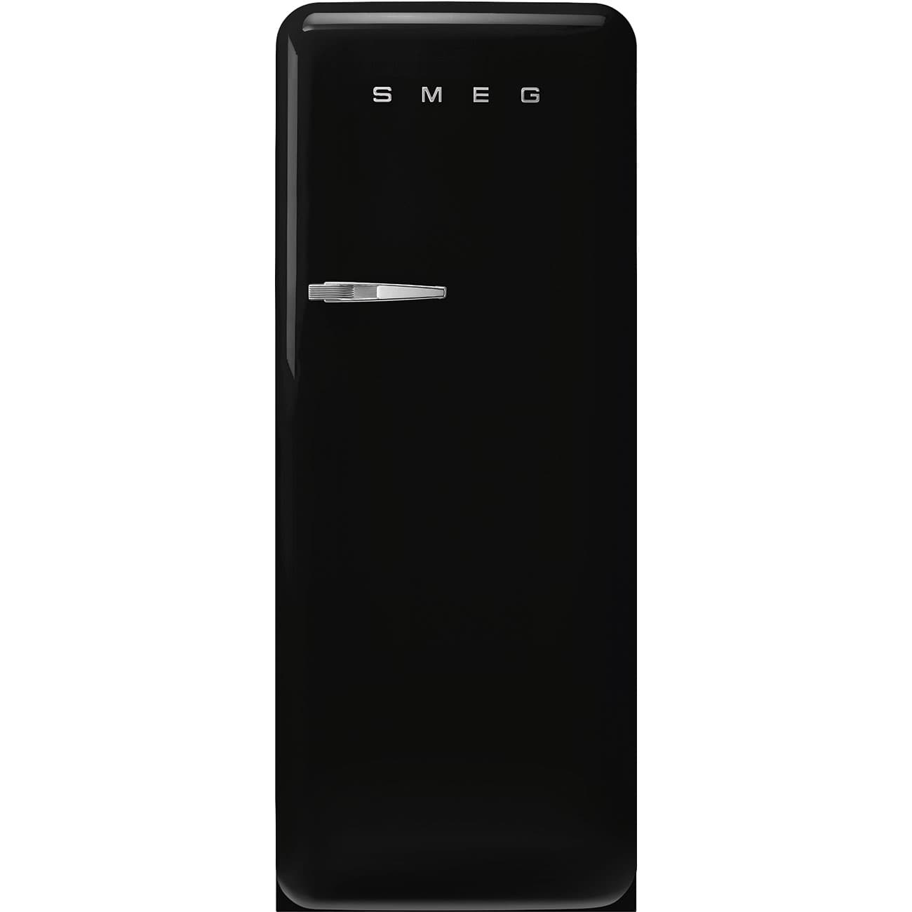 SMEG FAB28RBL6 retro koelkast, Zwart (afbeelding 1 van 5)