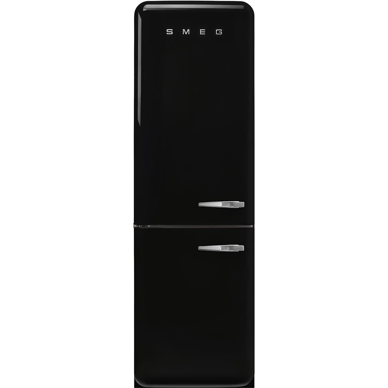 SMEG FAB32LBL6 retro koelkast, Zwart (afbeelding 1 van 6)