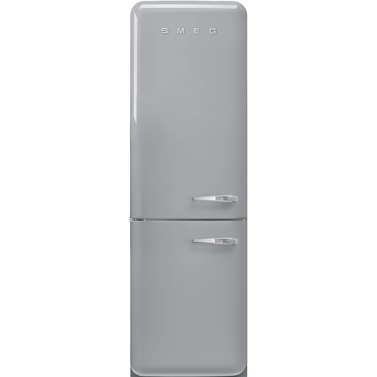 SMEG FAB32LSV6 retro koelkast, Zilver (afbeelding 1 van 6)