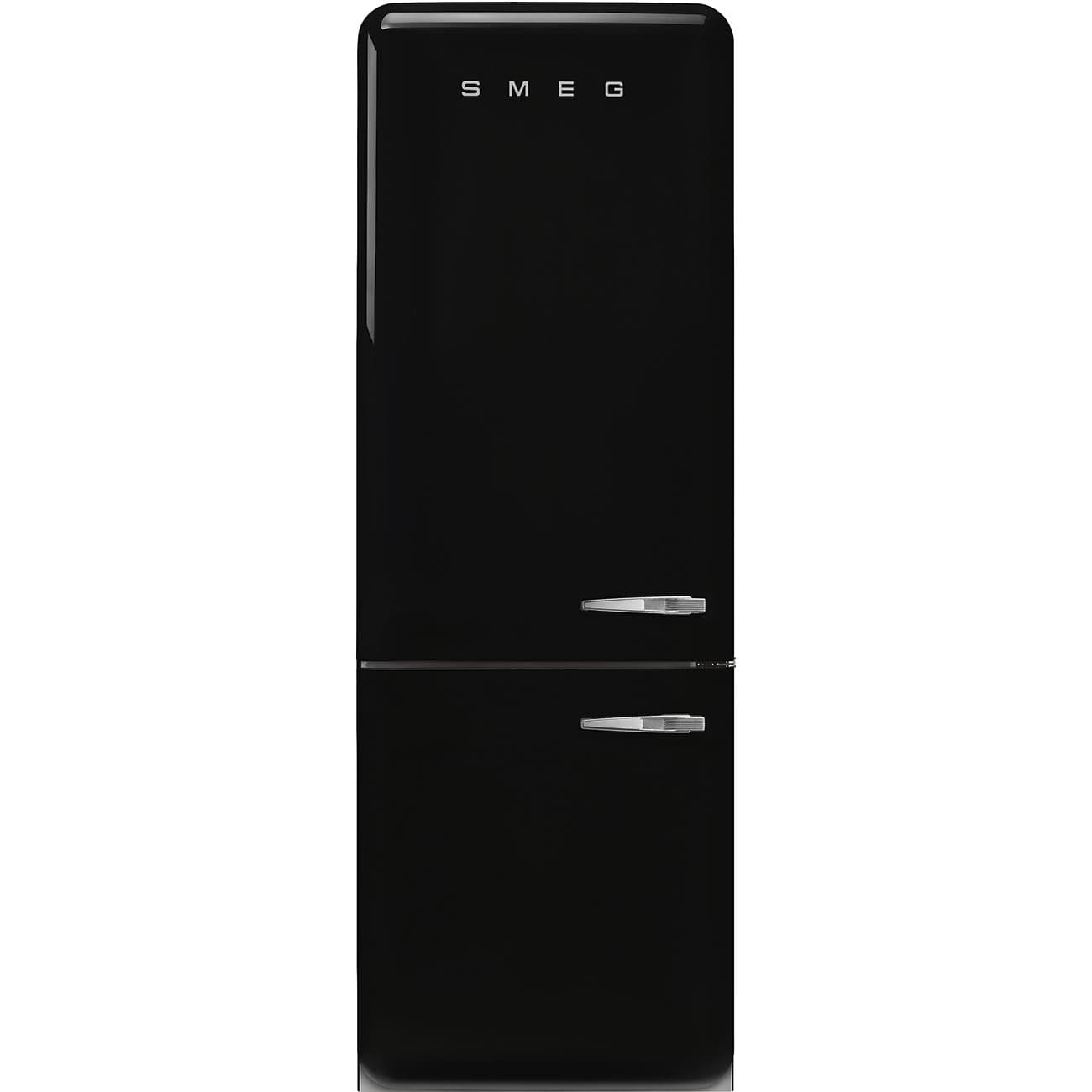SMEG FAB38LBL6 retro koelkast, Zwart (afbeelding 1 van 5)