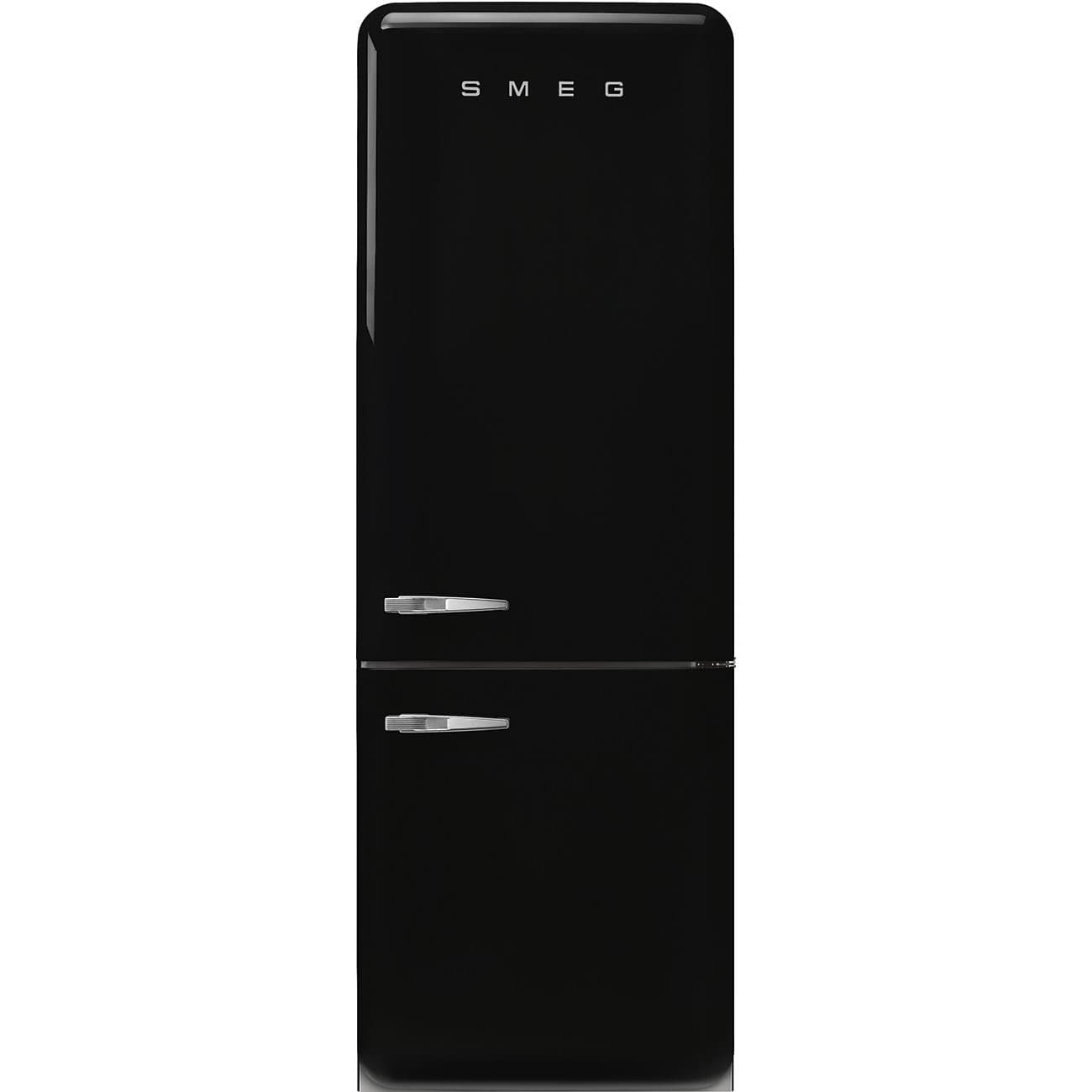SMEG FAB38RBL6 retro koelkast, Zwart (afbeelding 1 van 5)