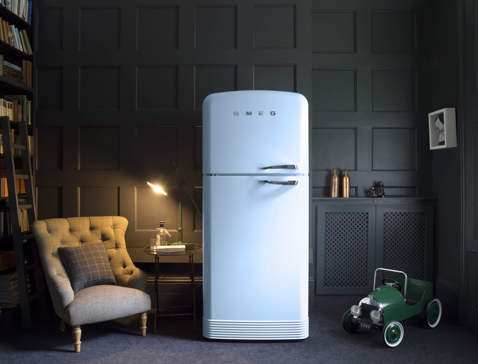SMEG FAB50LCR5 retro koelkast, Creme (afbeelding 4 van 6)