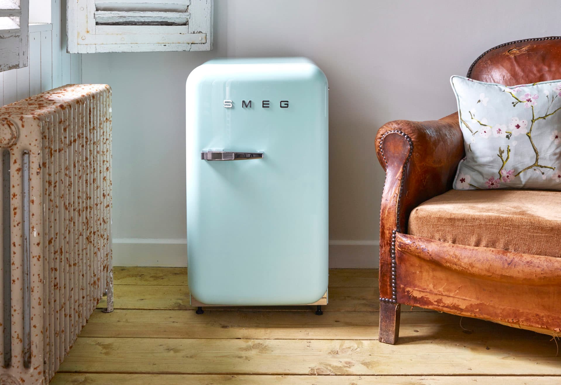 SMEG FAB5LPK6 retro koelkast, Roze (afbeelding 4 van 5)