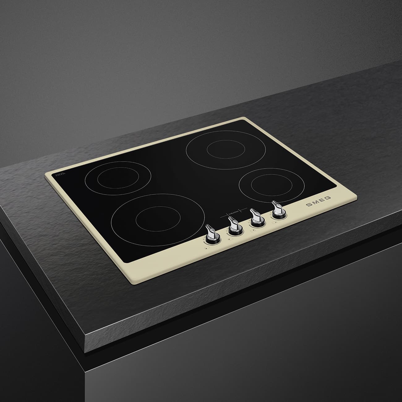 SMEG SI964PM kookplaat, Creme (afbeelding 3 van 6)