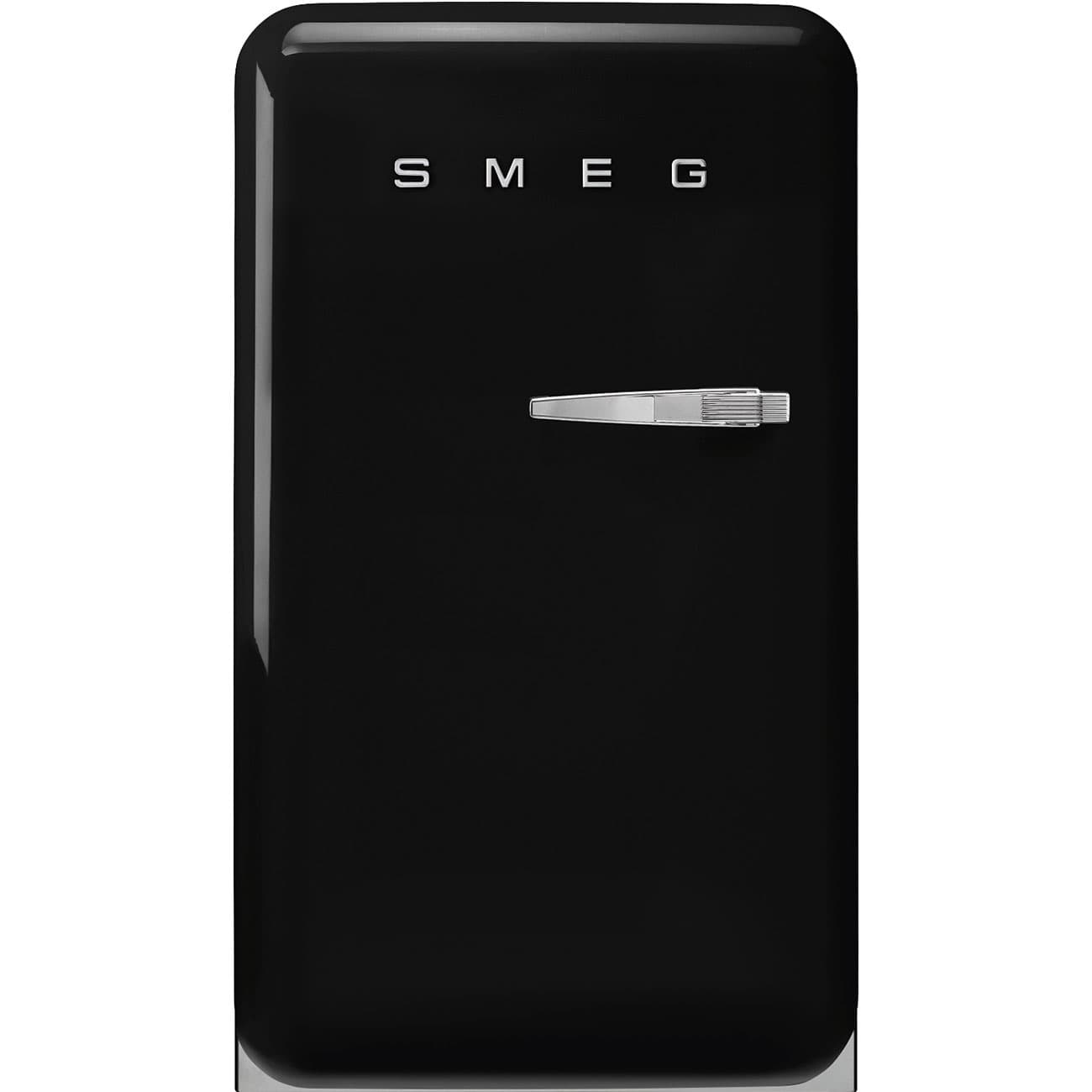 SMEG FAB10HLBL6 retro koelkast, Zwart (afbeelding 1 van 4)