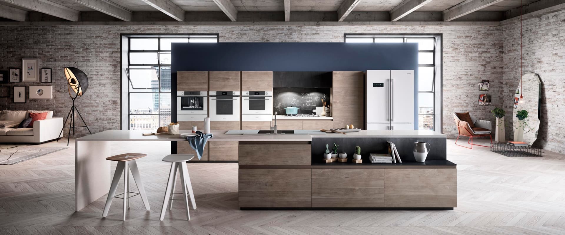 SMEG FQ60BDE koelkast, Wit (afbeelding 2 van 3)
