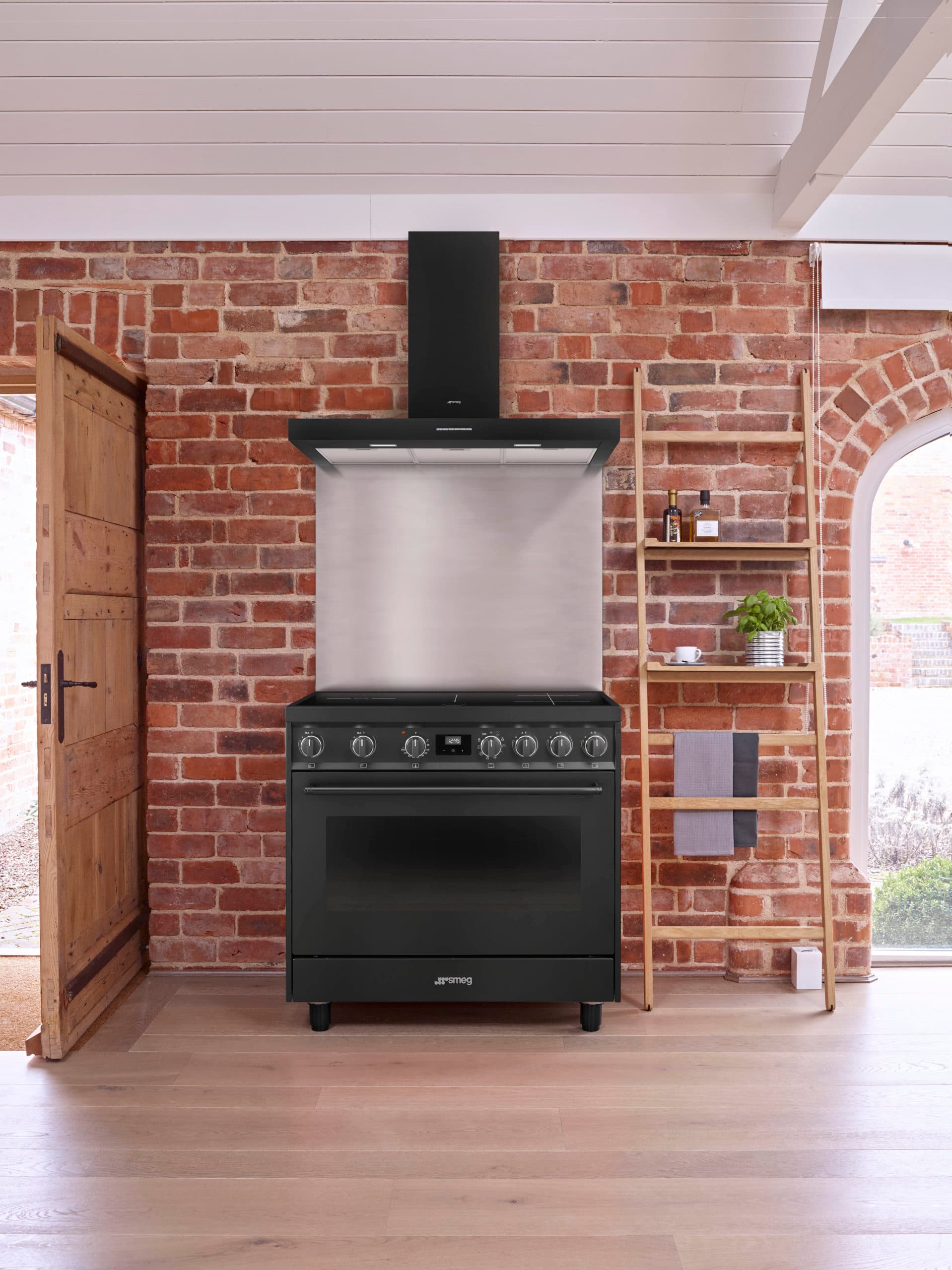 SMEG KBT900AE wand afzuigkap, Antraciet (afbeelding 2 van 5)