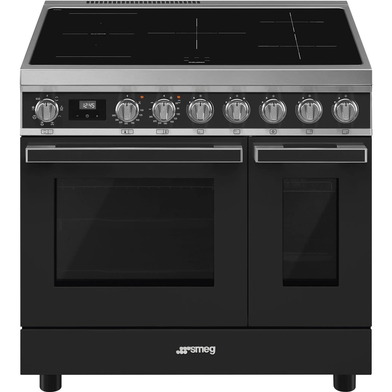 SMEG CPF92IMA fornuis, Antraciet