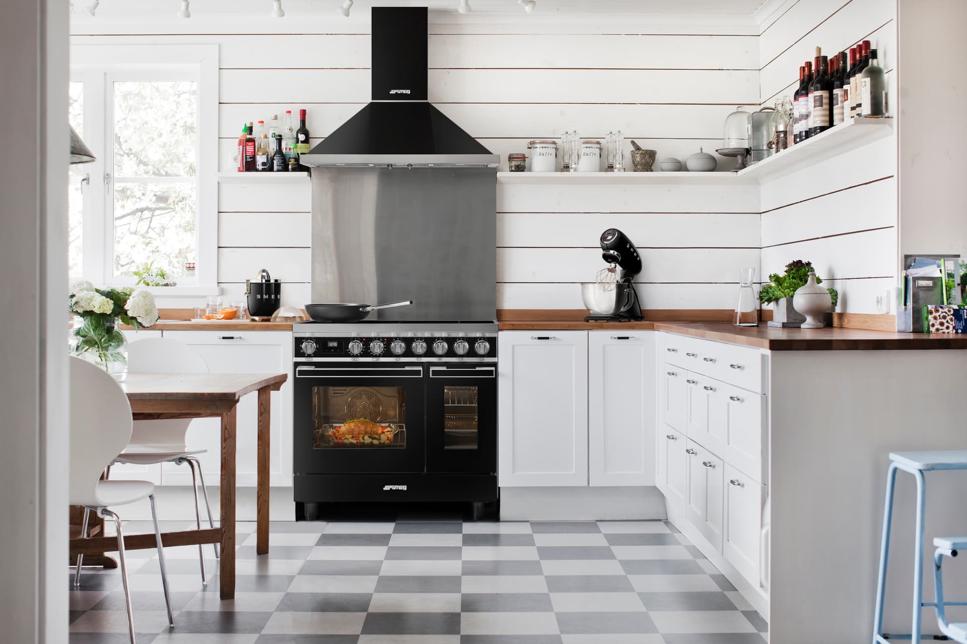 SMEG CPF92IMA fornuis, Antraciet (afbeelding 2 van 5)