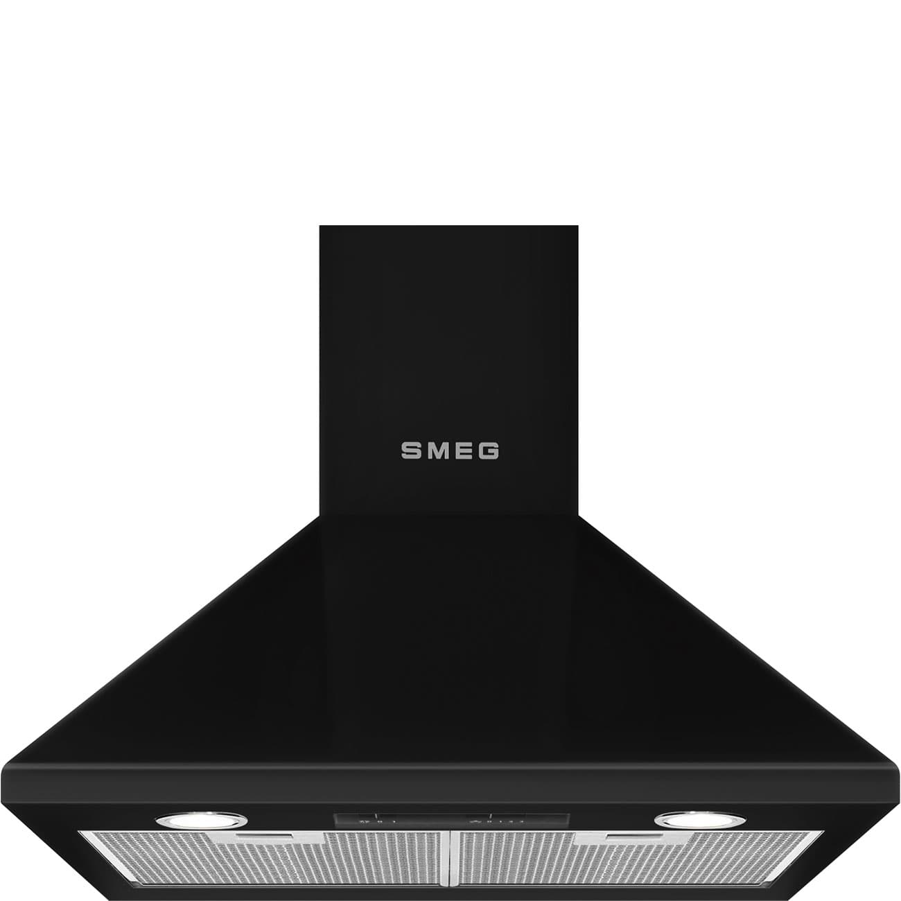 SMEG KSED65NEE wand afzuigkap, Zwart