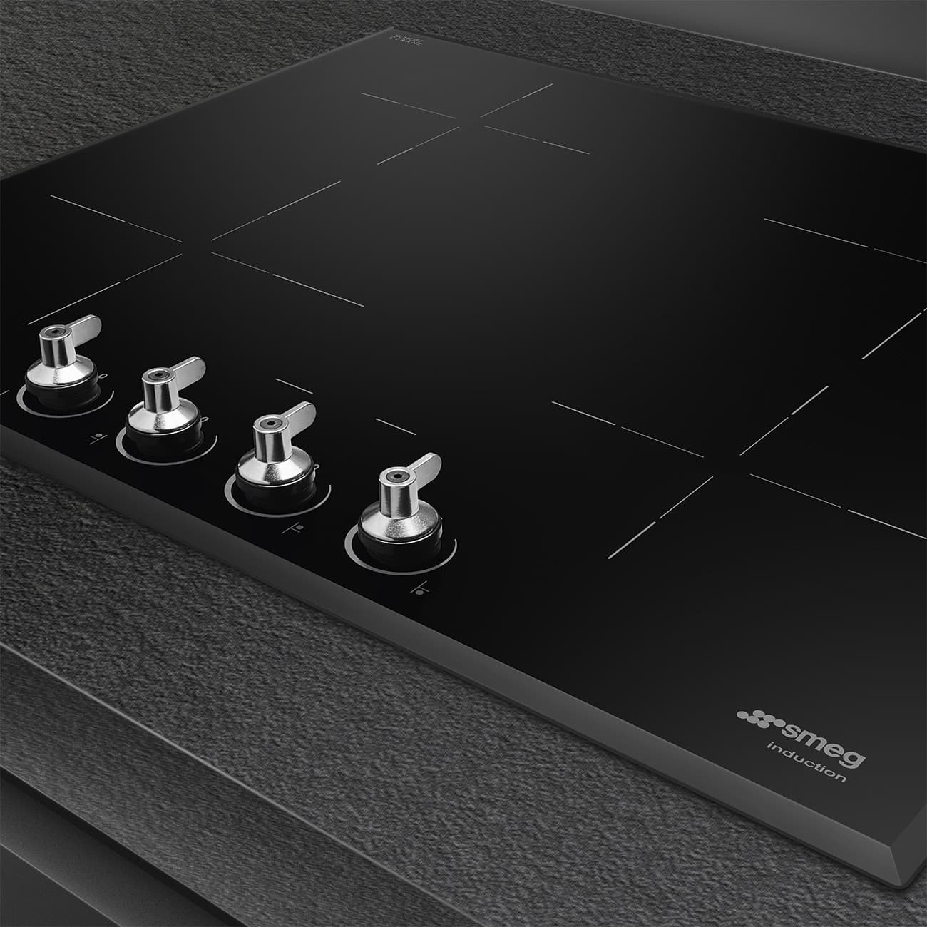 SMEG SI364BM kookplaat, Zwart (afbeelding 4 van 5)